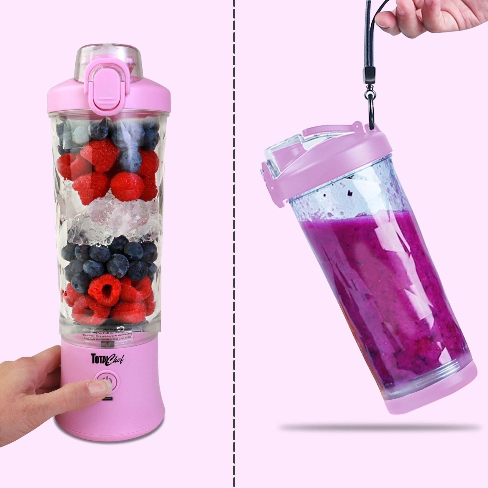 3 Total Chef Personal Blender Lilac - Pink, 3 of 7
