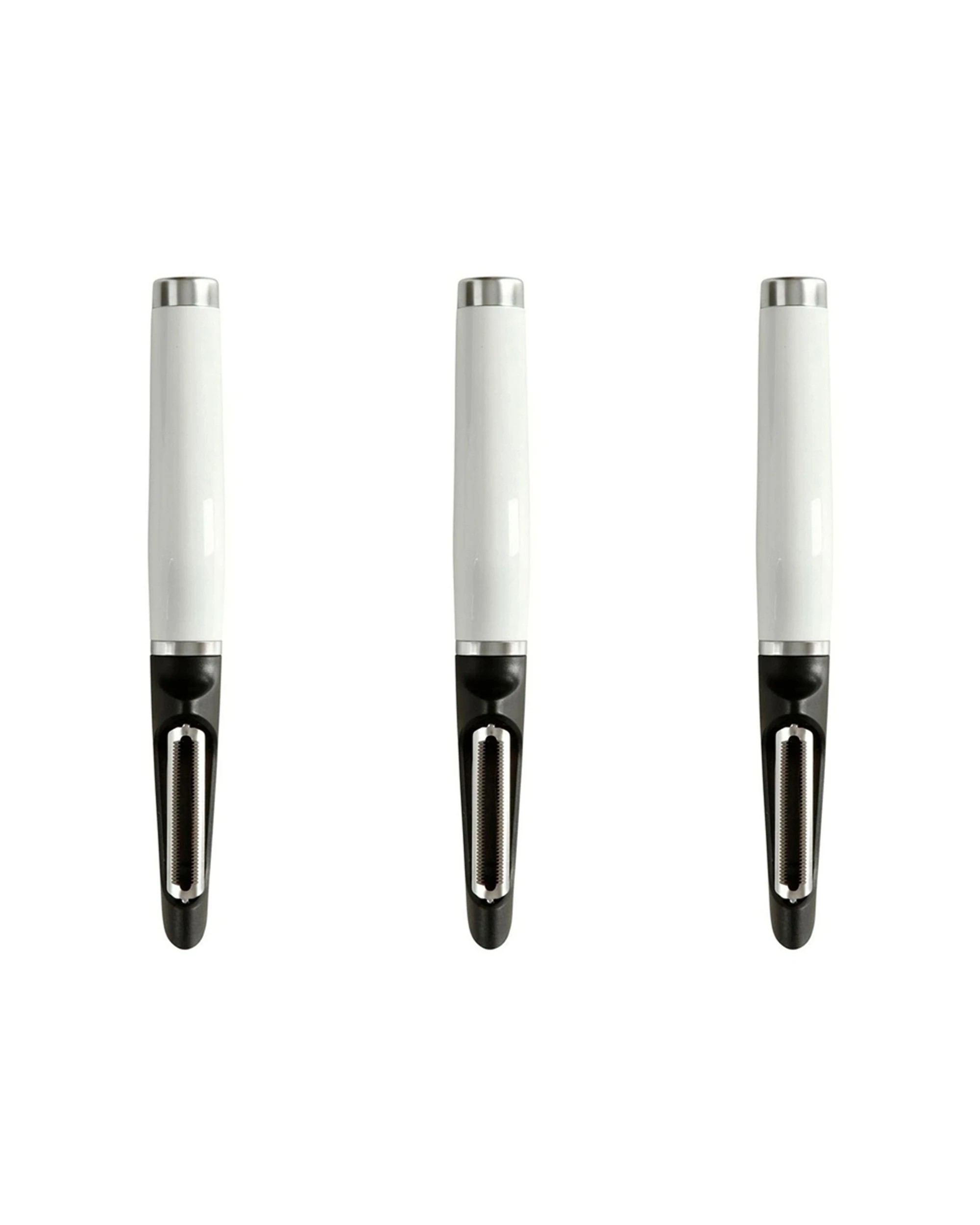 1 KitchenAid 3pk Stainless Steel Swivel European Peeler 22cm With Protective Guard - White, 1 of 1
