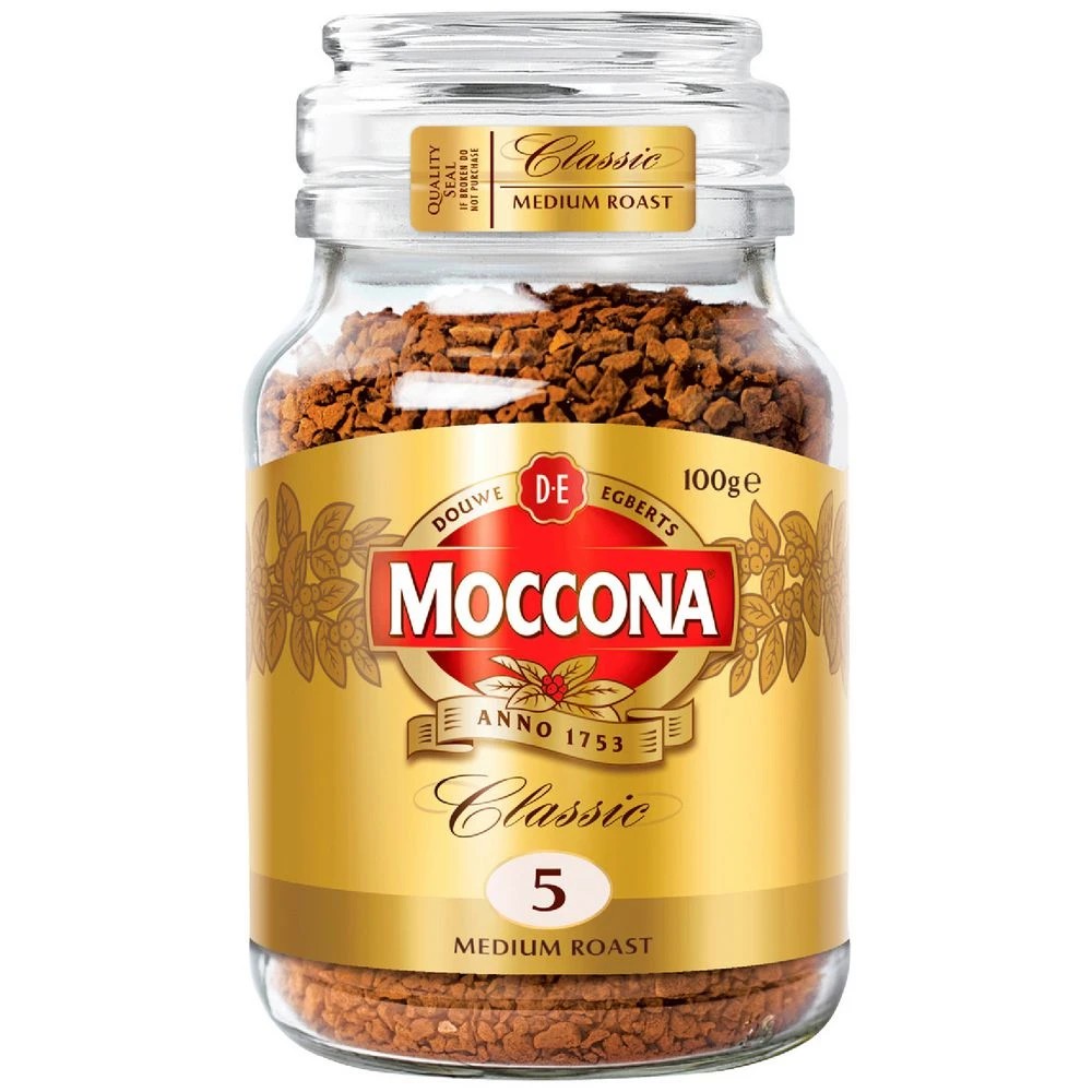1 Moccona Classic Medium Roast Coffee 100g Jar, 1 of 2