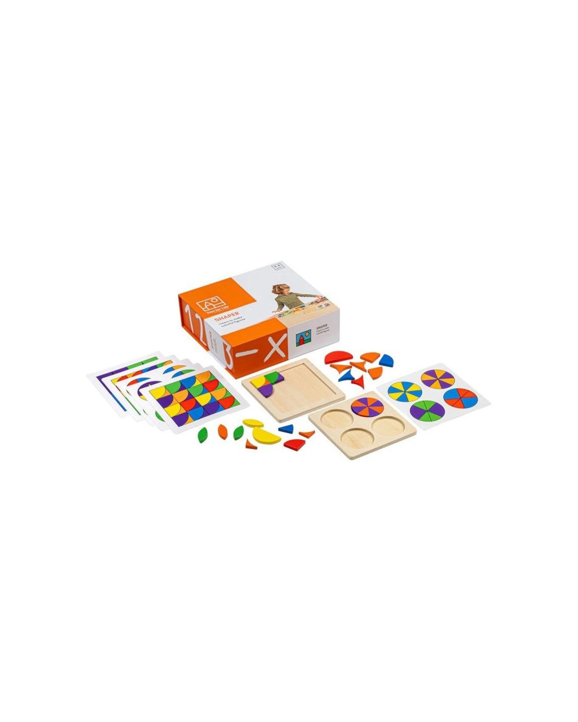 1 TFL Shaper Geometry Educational Toy 118Pc Shape Sorting Game Ages 3 With Cards
 - multi, 1 of 3