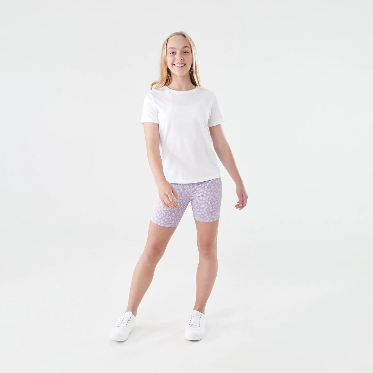 4 Print Bike Shorts Blossom Field Pastel Lilac, 4 of 5