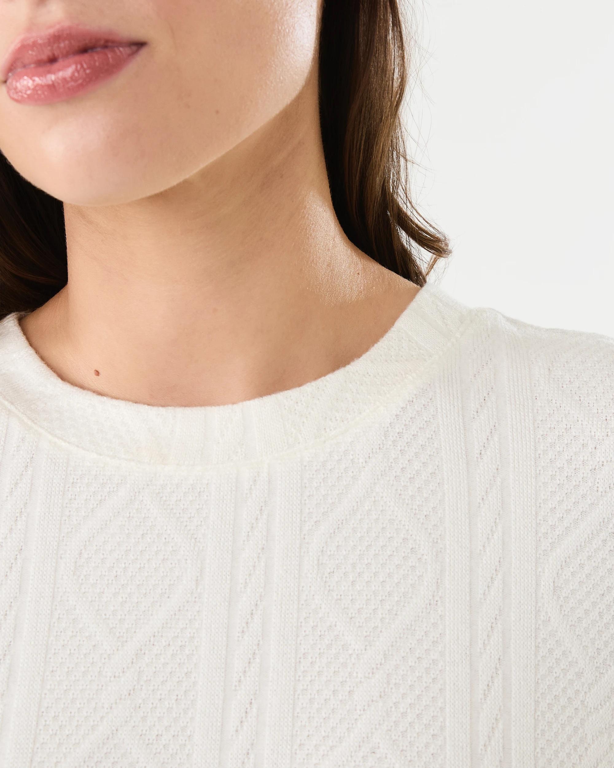 5 Viscose Blend Cable Lounge Top Whisper, 5 of 7