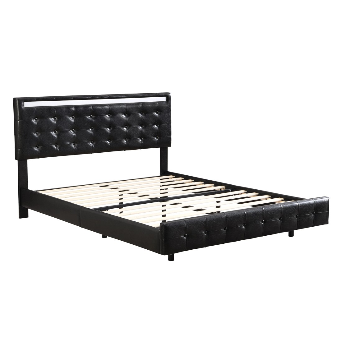 1 Levede Floating Bed Frame - Queen, 1 of 6