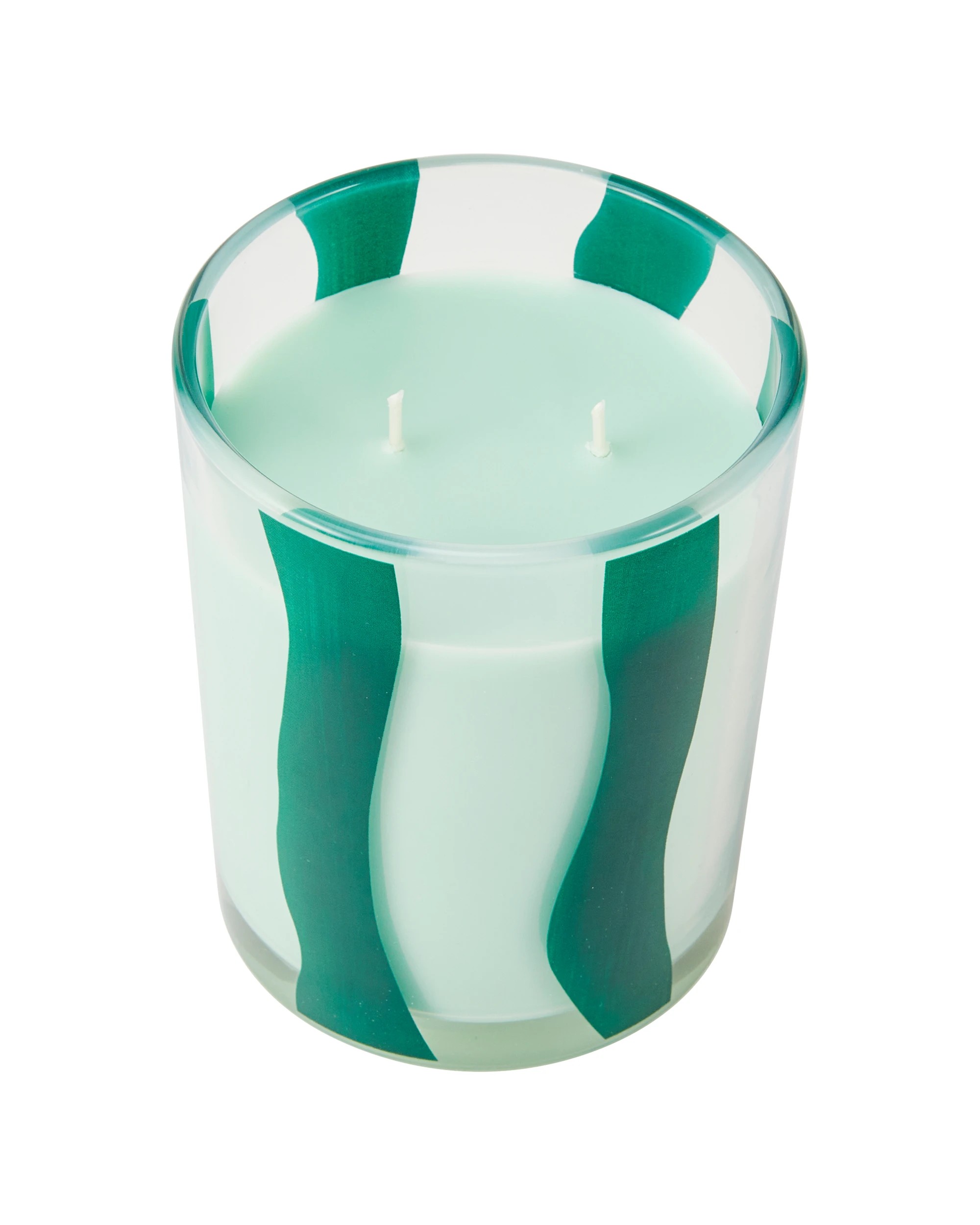 3 Christmas Green Candy Cane Lane Candle, 3 of 6
