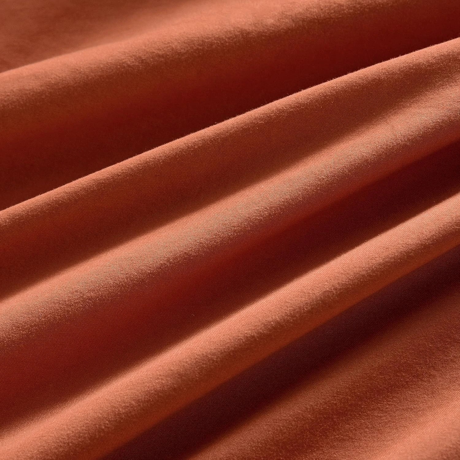 5 CleverPolly 100% Vintage Washed Microfibre Quilt Cover Set - Terracotta - Queen Bed, 5 of 6
