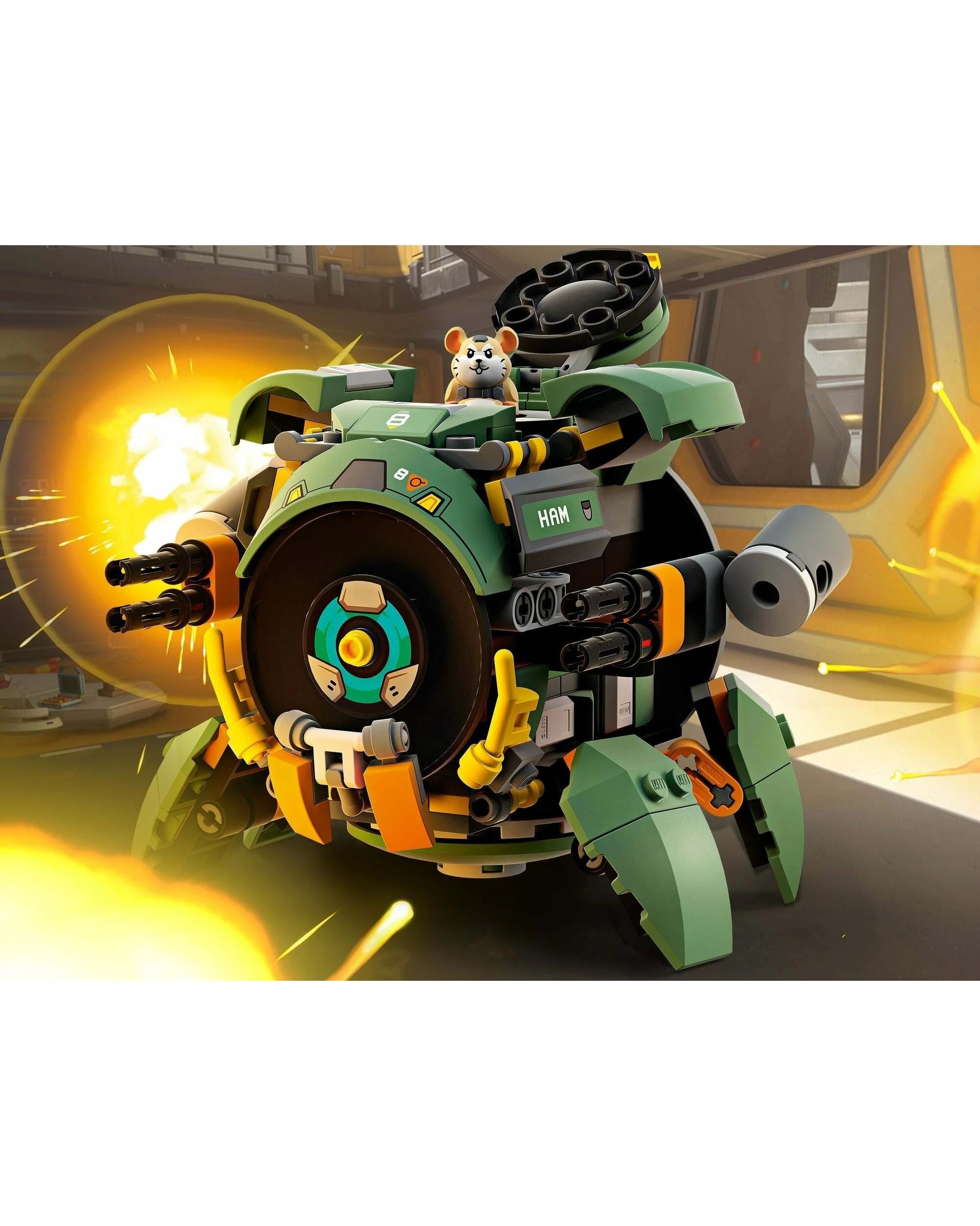 4 LEGO 75976 Overwatch Wrecking Ball Mech & Hammond Figure, 4 of 5