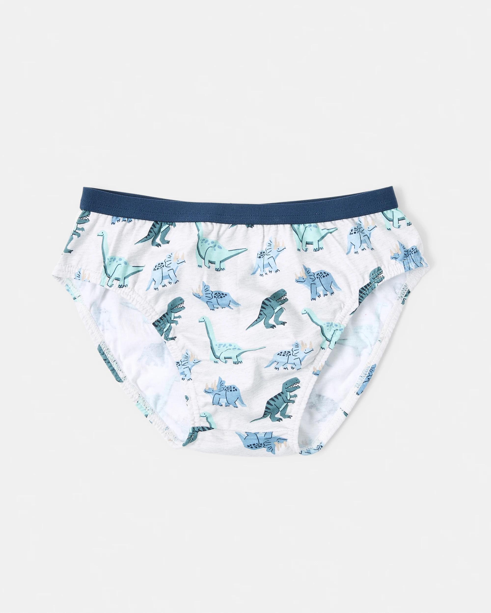 5 7 Pack Print Briefs Nvy Dinos, 5 of 10