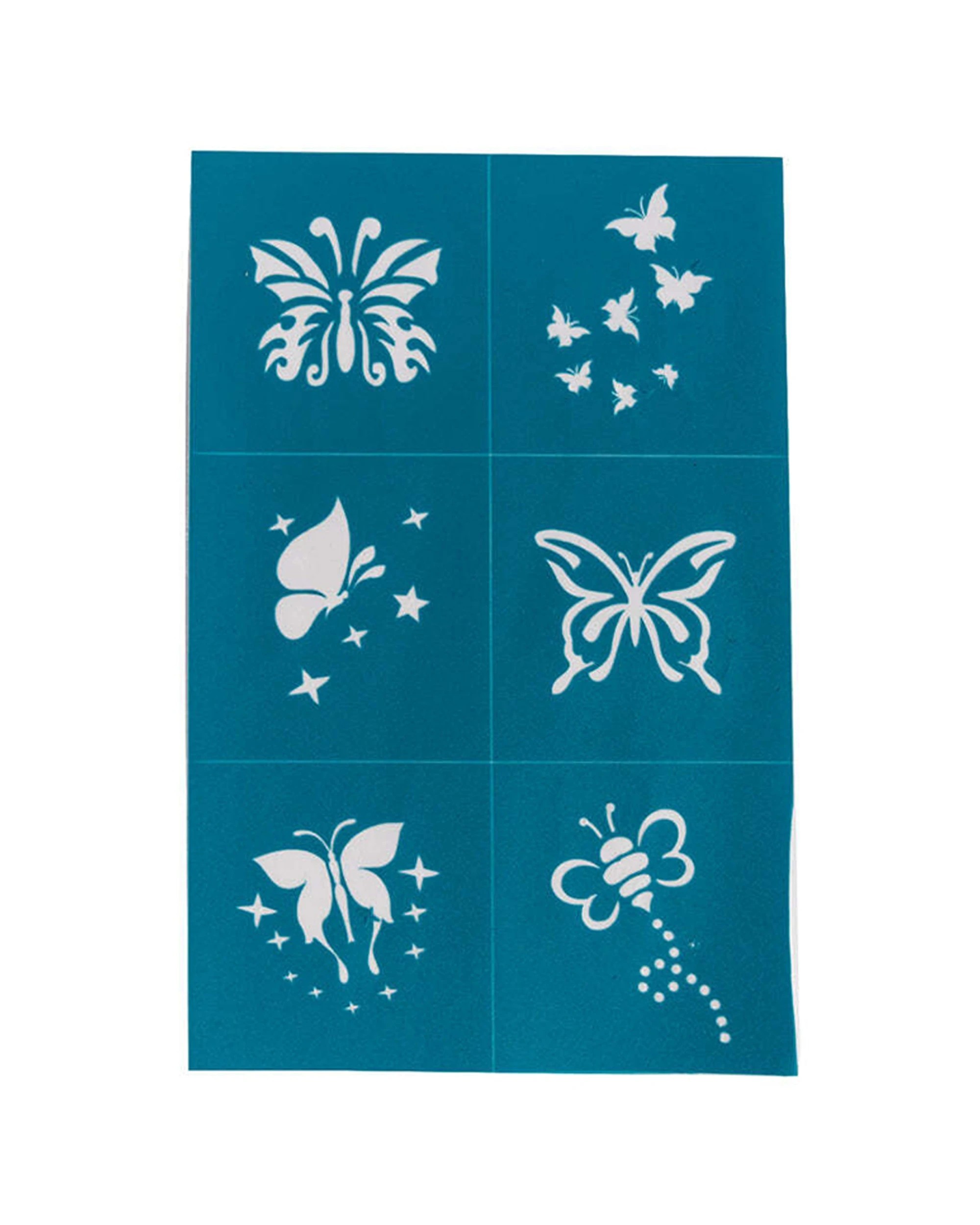 6 OH FLOSSY 2x40pc Reusable Adhesive Stencils For Face Paint And Makeup - Multi, 6 of 8