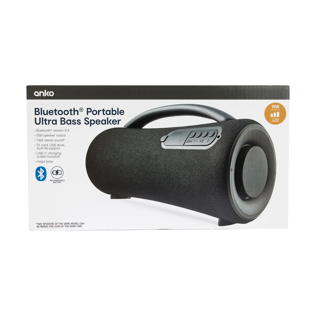 10 Bluetooth Portable Ultra Bass Speaker - Black, 10 of 10