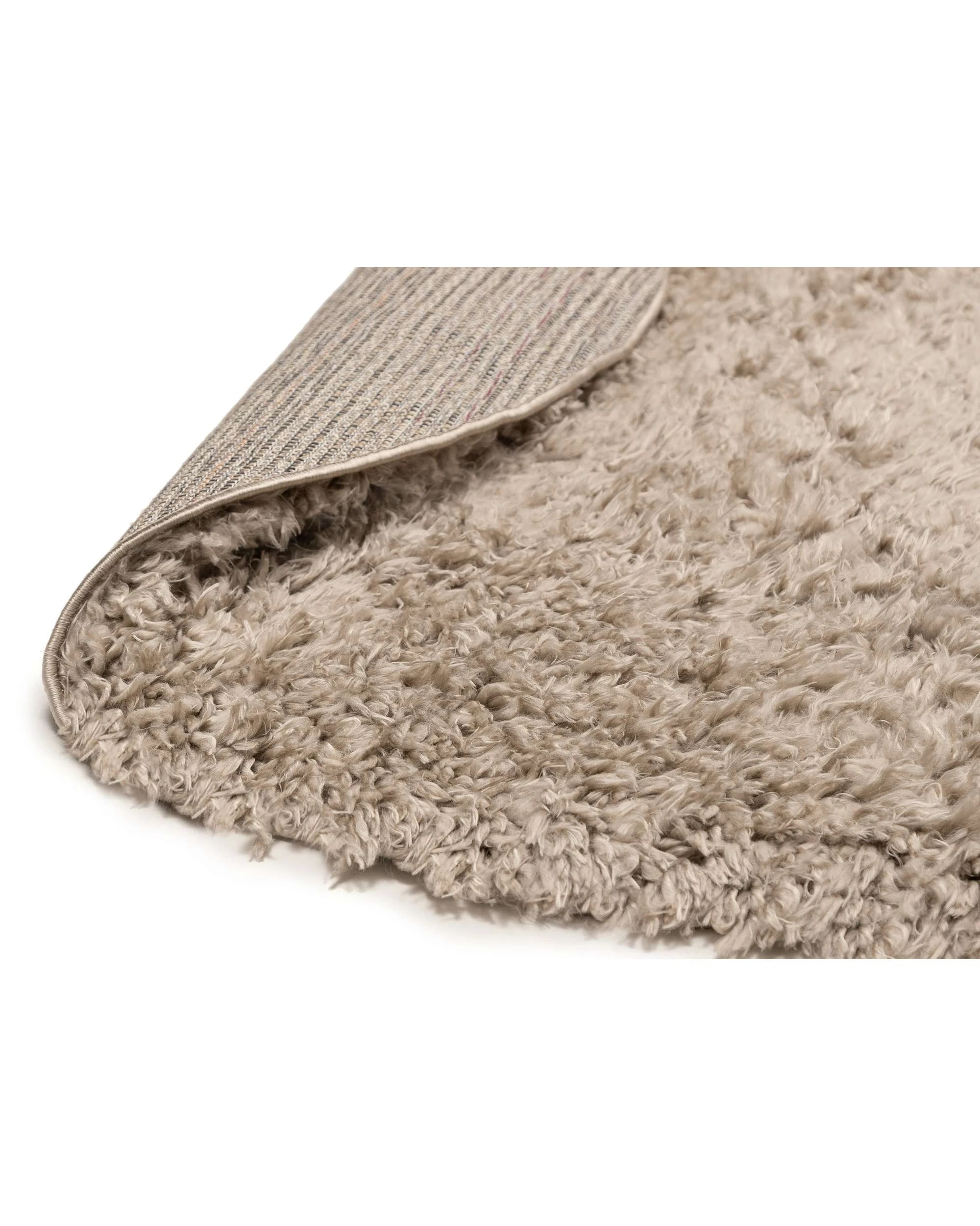 5 Loopsie Nakoni Shag Round Rug-120cm x 120cm - Beige, 5 of 8