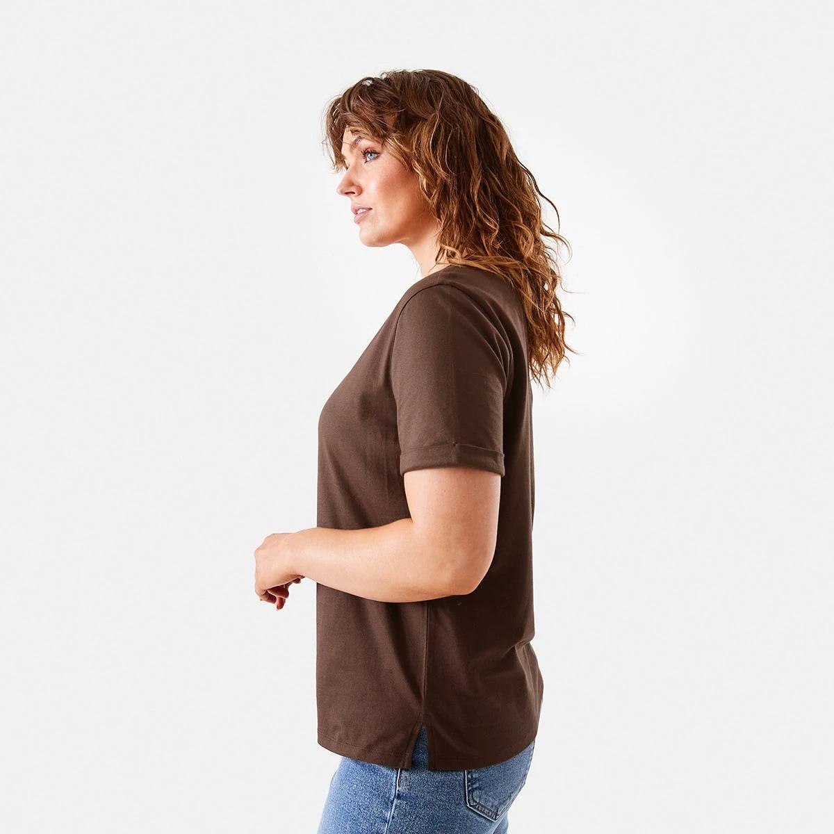 2 Short Sleeve Australian Cotton T-shirt Walnut, 2 of 6