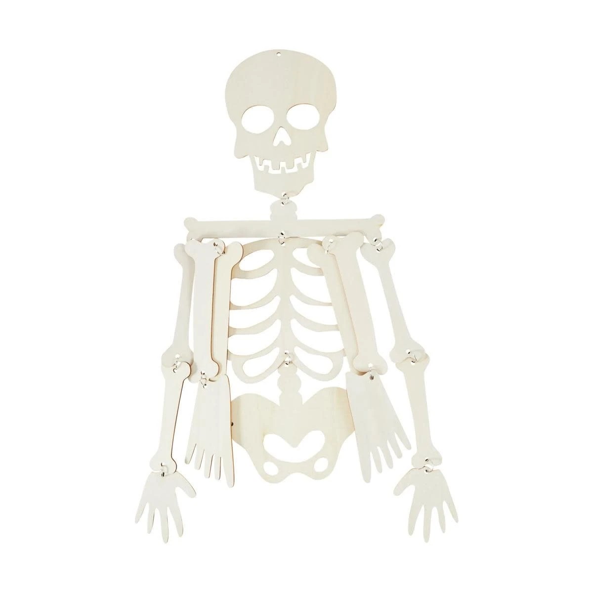 2 Halloween Craft Wood Blank Skeleton, 2 of 7