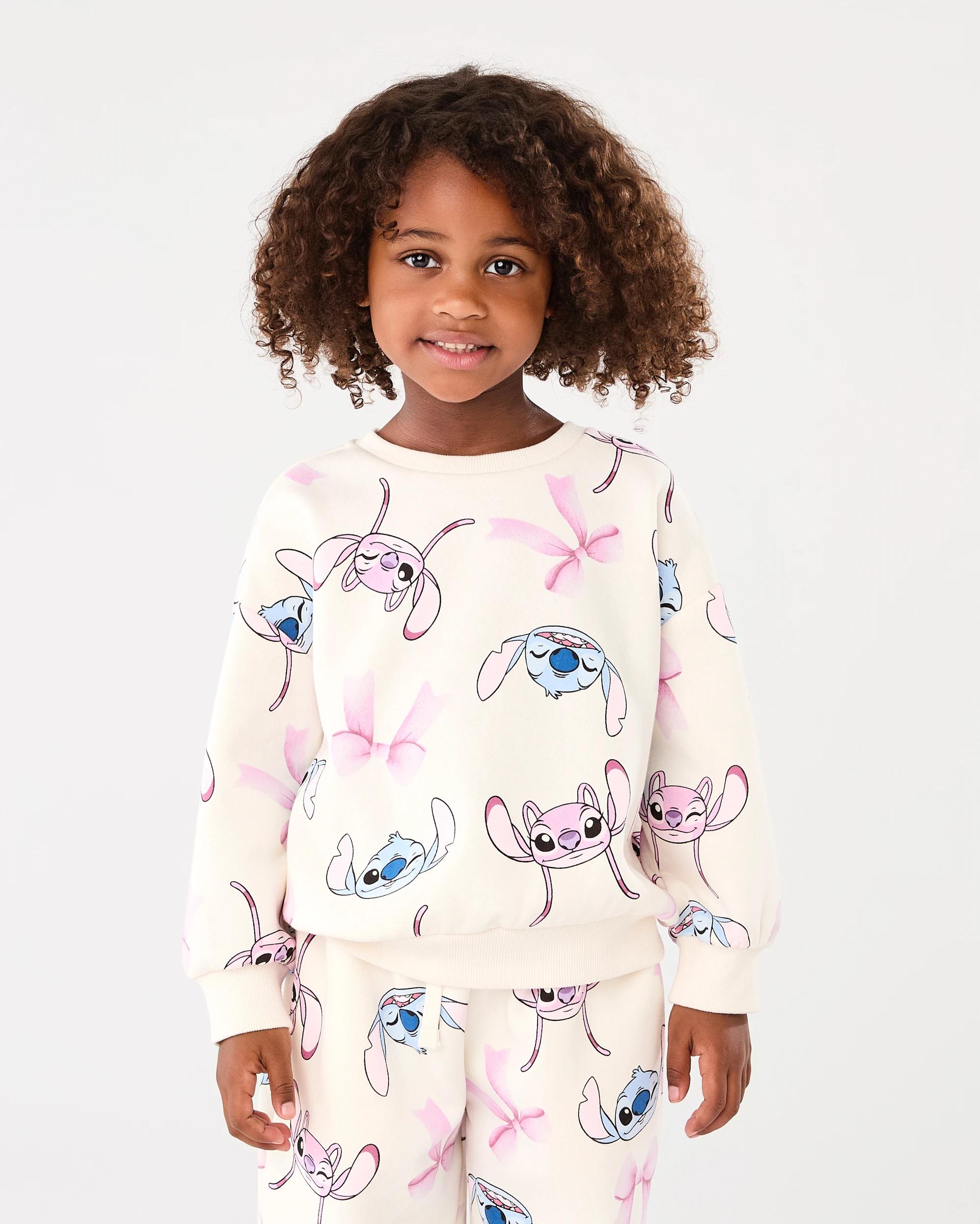 1 Disney Lilo & Stitch License Oversized Crew Neck Sweatshirt Stitch, 1 of 8