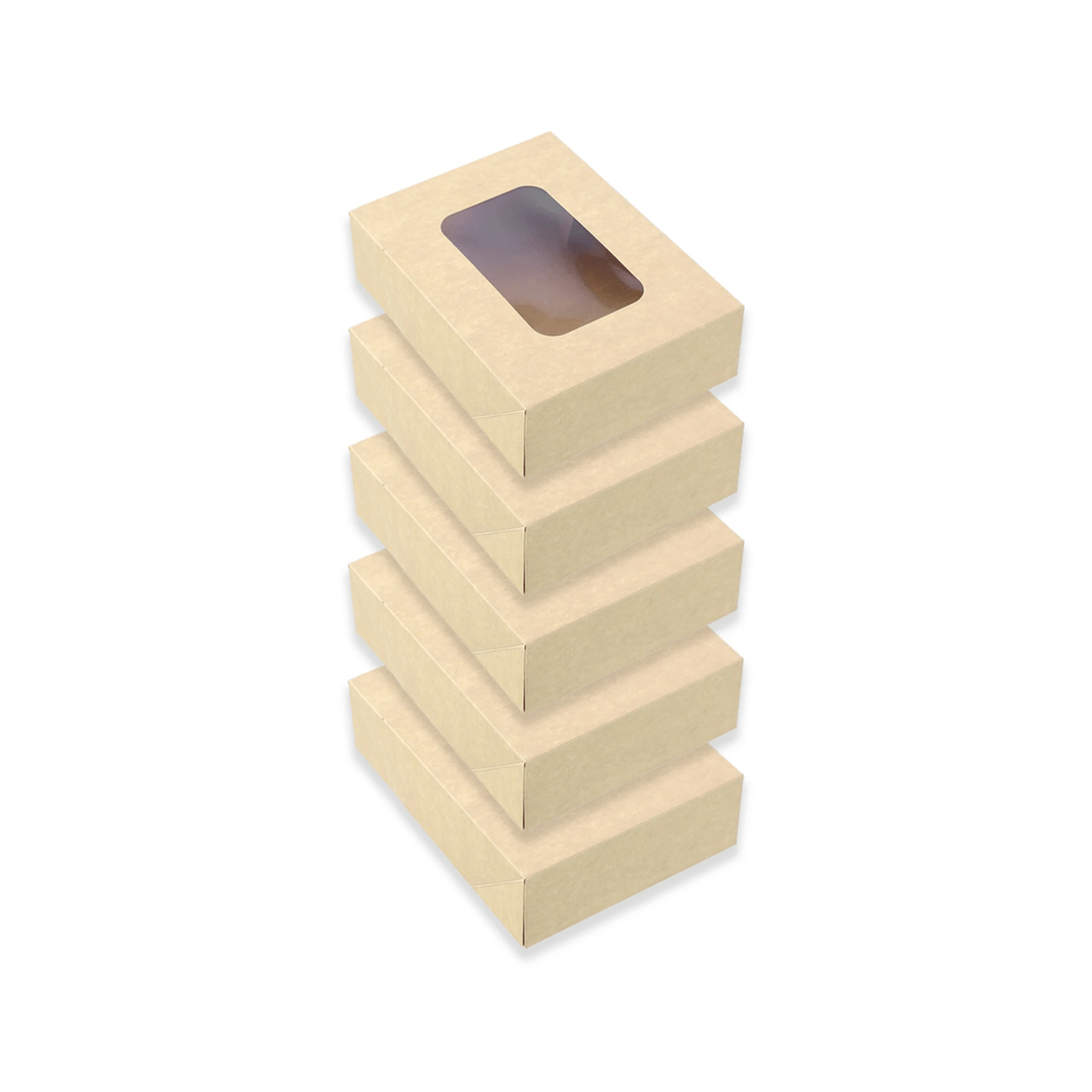 1 5pc Lemon And Lime 21.5cm Eco Kraft Disposable Catering 2l Lidded Grazing Box
 - Brown, 1 of 6