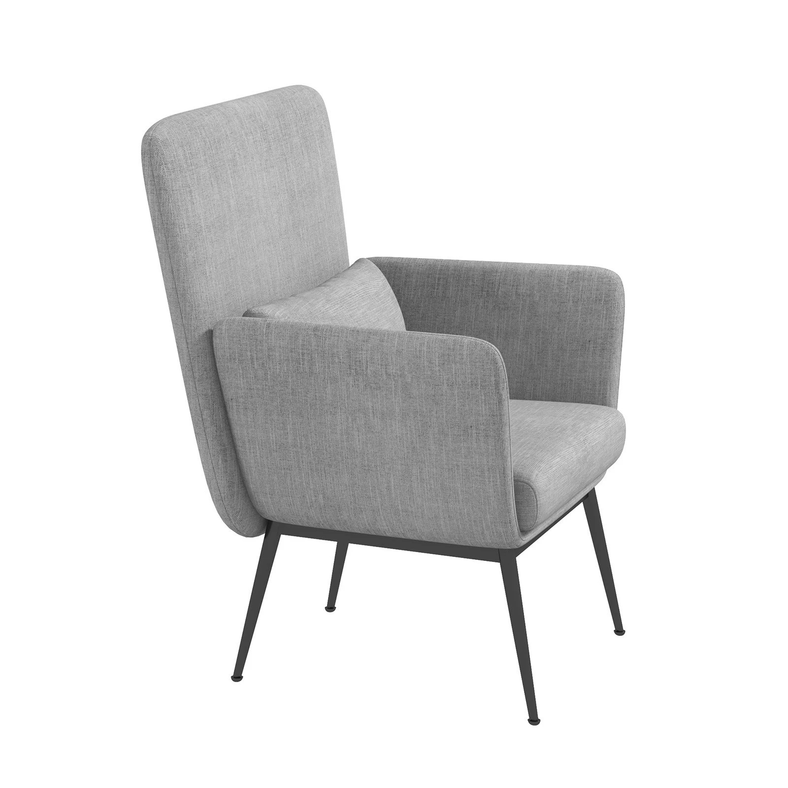 7 Casa Decor Cora Accent Chair Occasional Fabric Luxury Upholstered Light Grey - Grey, 7 of 10