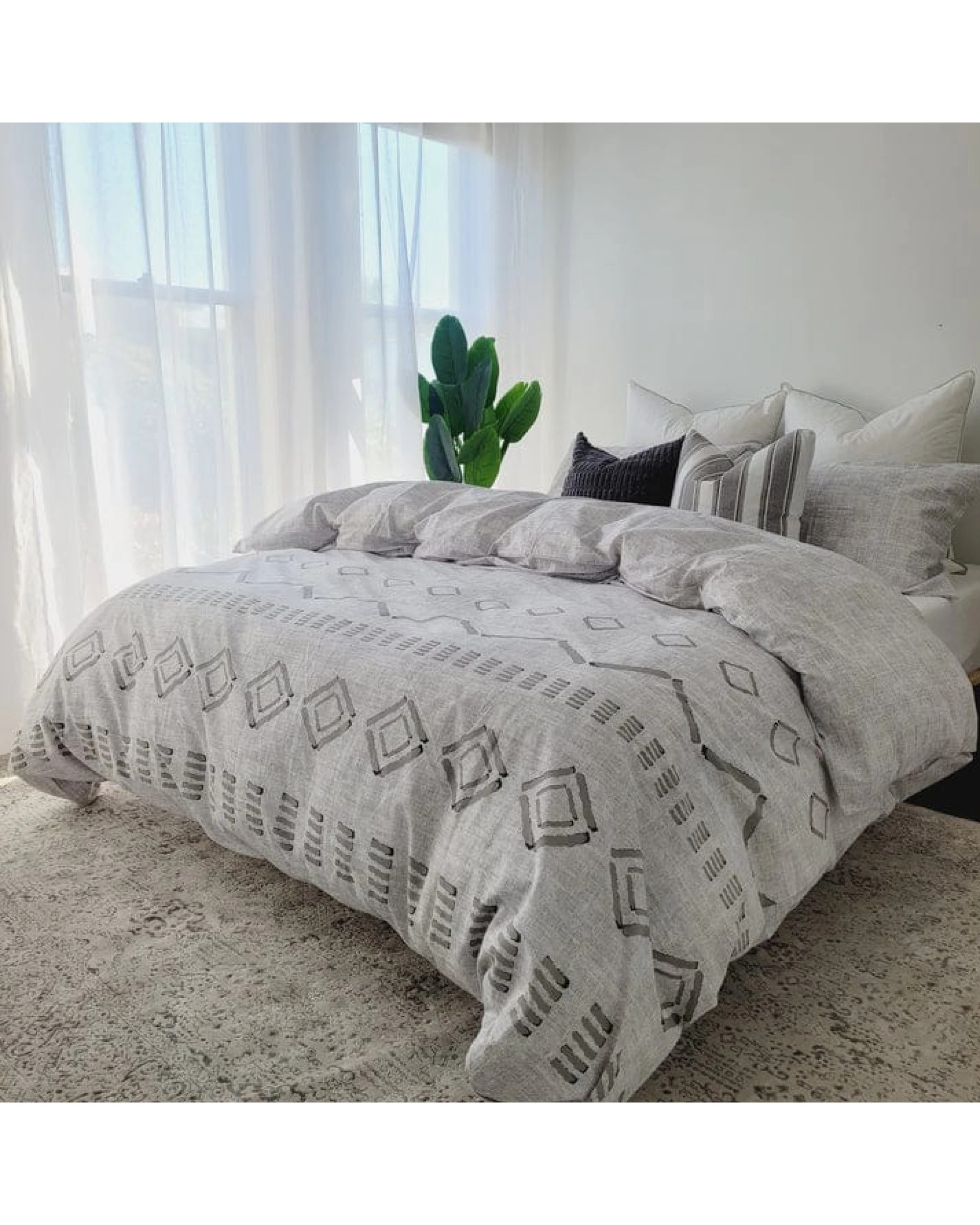 1 Amsons Pure Cotton Quilt Cover Set Ana - Multi- Pillowcase Only, 1 of 1