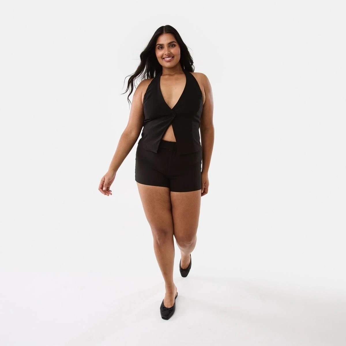 4 Sleeveless Halter Vest Black, 4 of 10