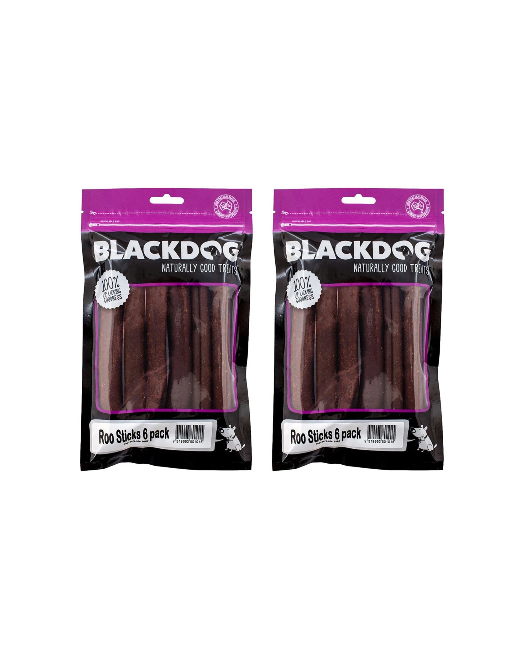 1 Blackdog Roo Sticks Dog Treat 12 Pack Natural Kangaroo Meat High Protein - Brown, 1 of 1