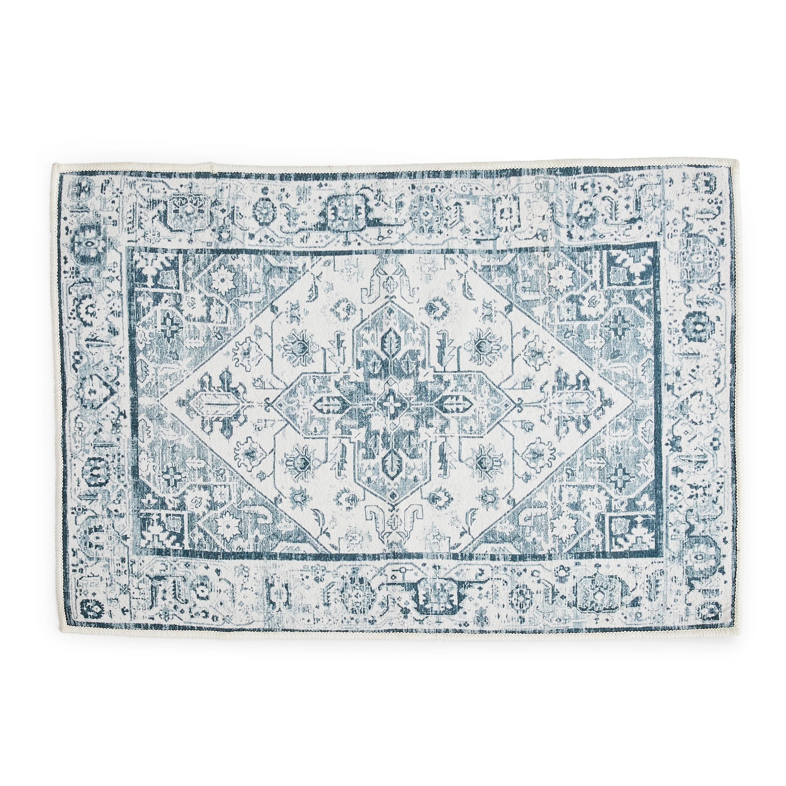 5 Mira Indoor Mat - Blue - 90cm x 60cm, 5 of 5