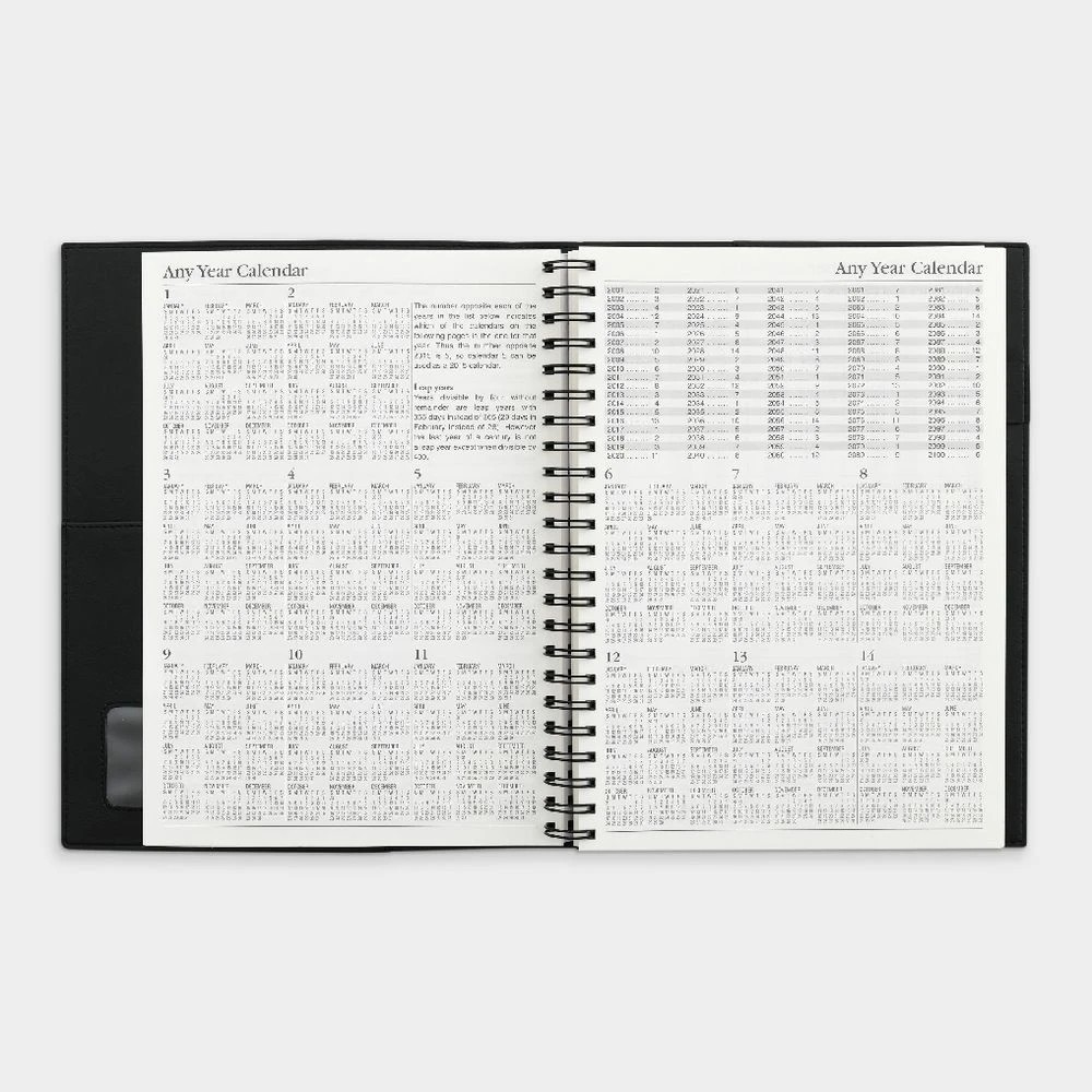 5 Collins A4 Day to Page  Undated Vanessa Diary Black, 5 of 9