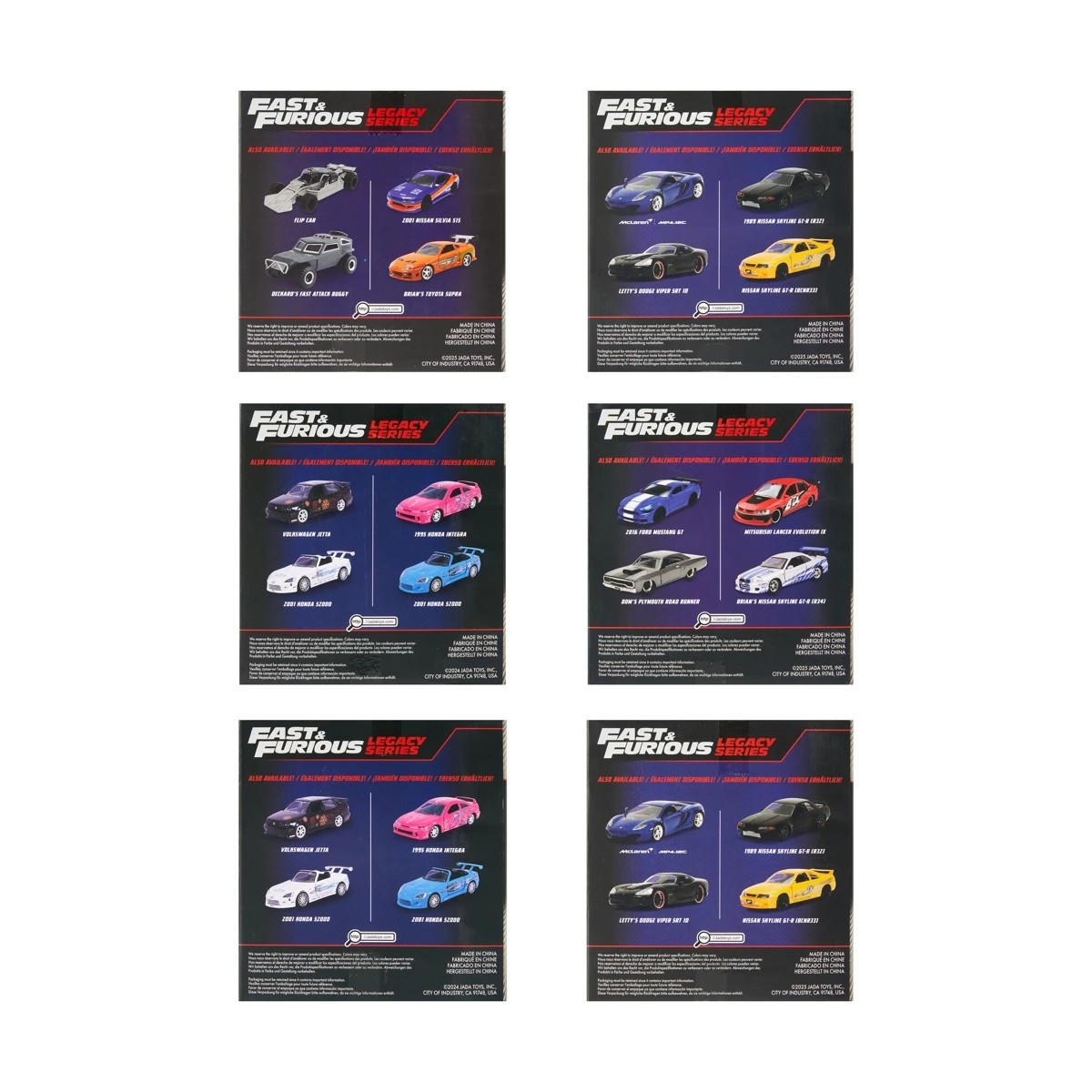 6 2 Pack Fast & Furious Die-Cast Legacy Series - Assorted, 6 of 6