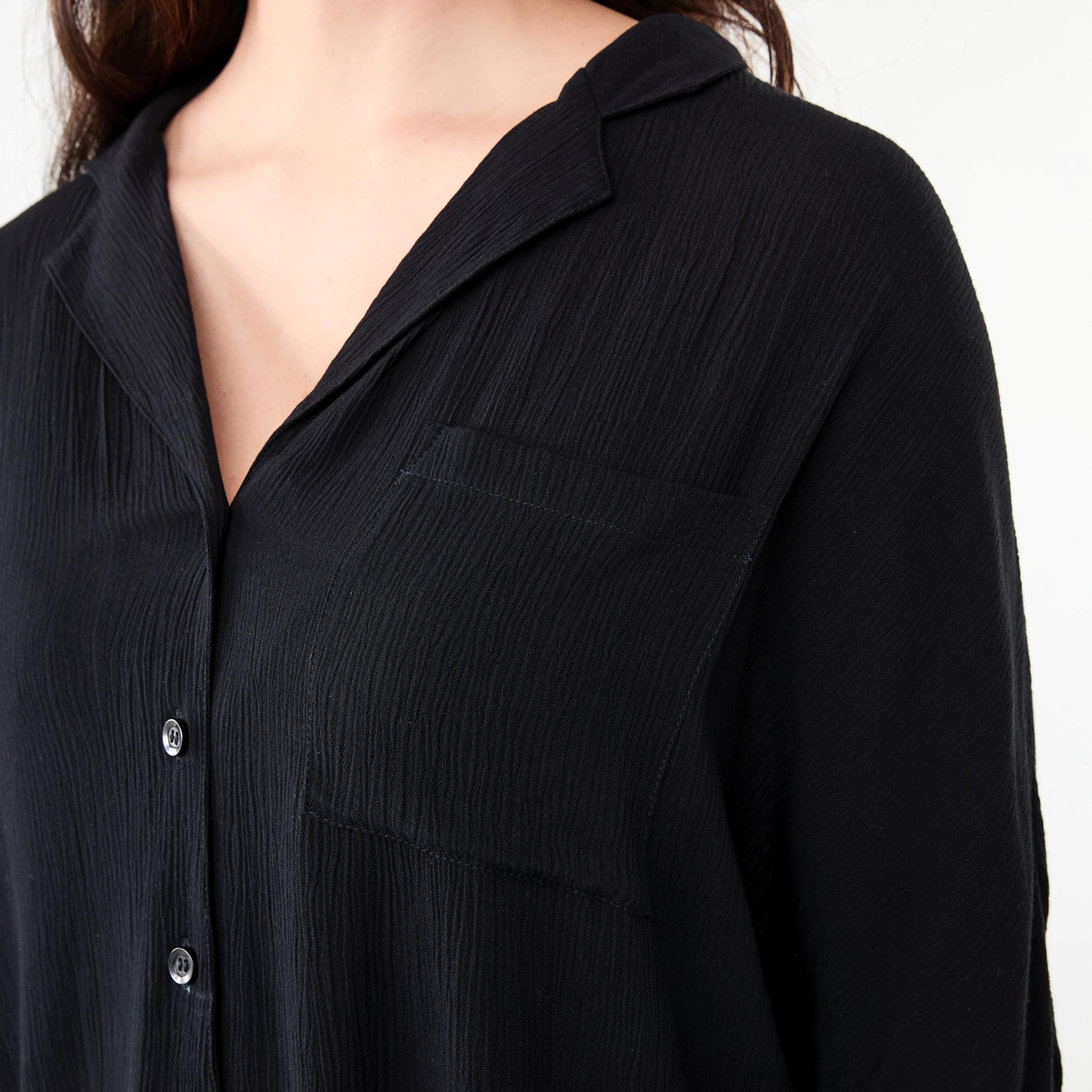 5 Short Dolman Sleeve Shirt Black, 5 of 7