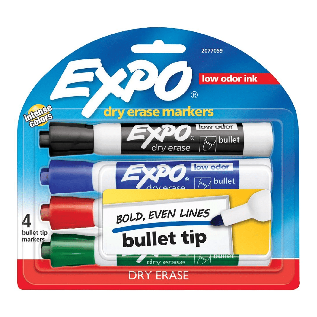 1 Expo Whiteboard Bullet Marker Assorted 4 Pack, 1 of 4