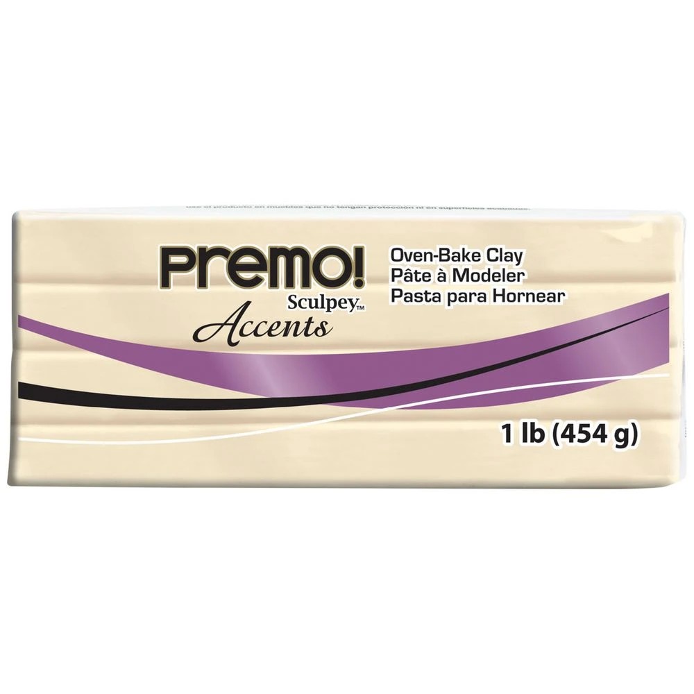 1 Sculpey Premo Modelling Clay Pearl 454g, 1 of 3
