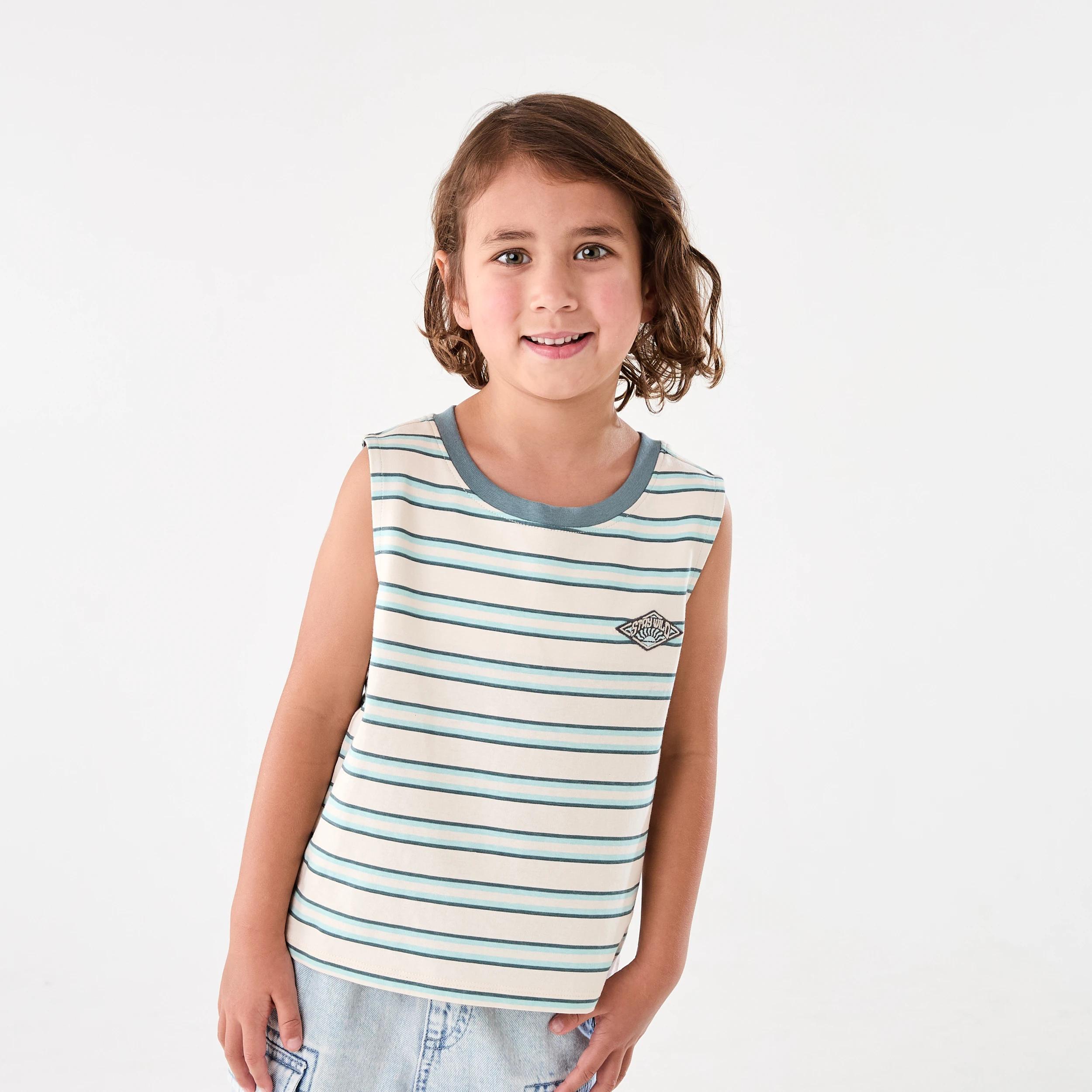 1 Oversized Print Tank Bge Stripe, 1 of 7