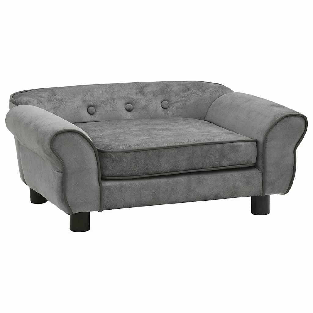 2 Vidaxl Dog Sofa Pet Sofa - Grey, 2 of 9