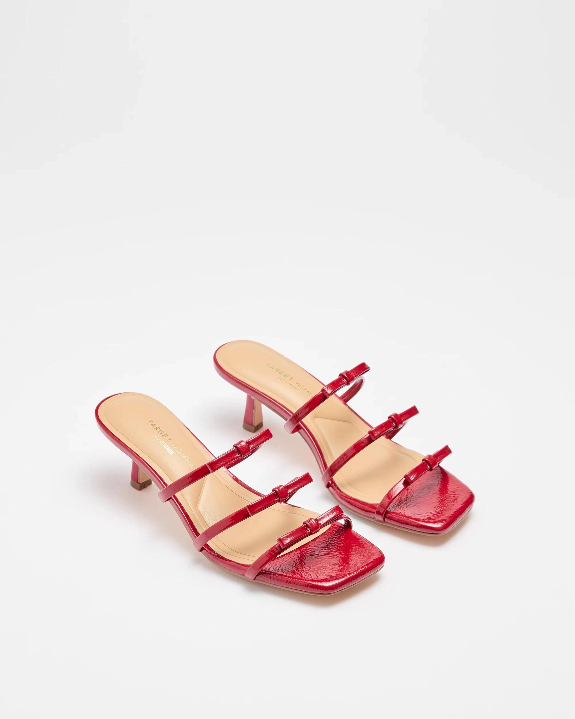 3 Target Woman Womens Bow Kitten Heel - Harper RED, 3 of 3