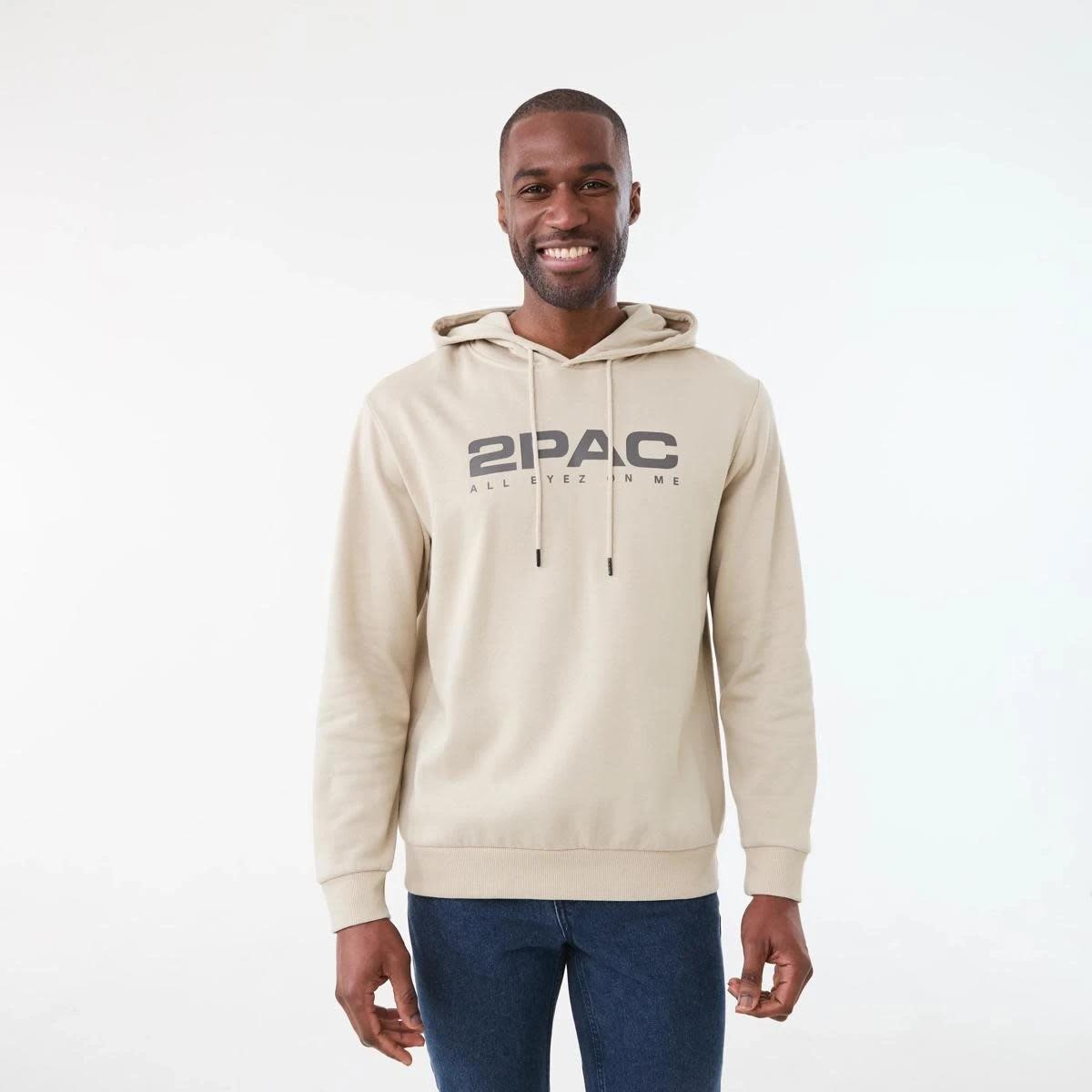 1 Tupac License Hoodie NEUTRAL, 1 of 6