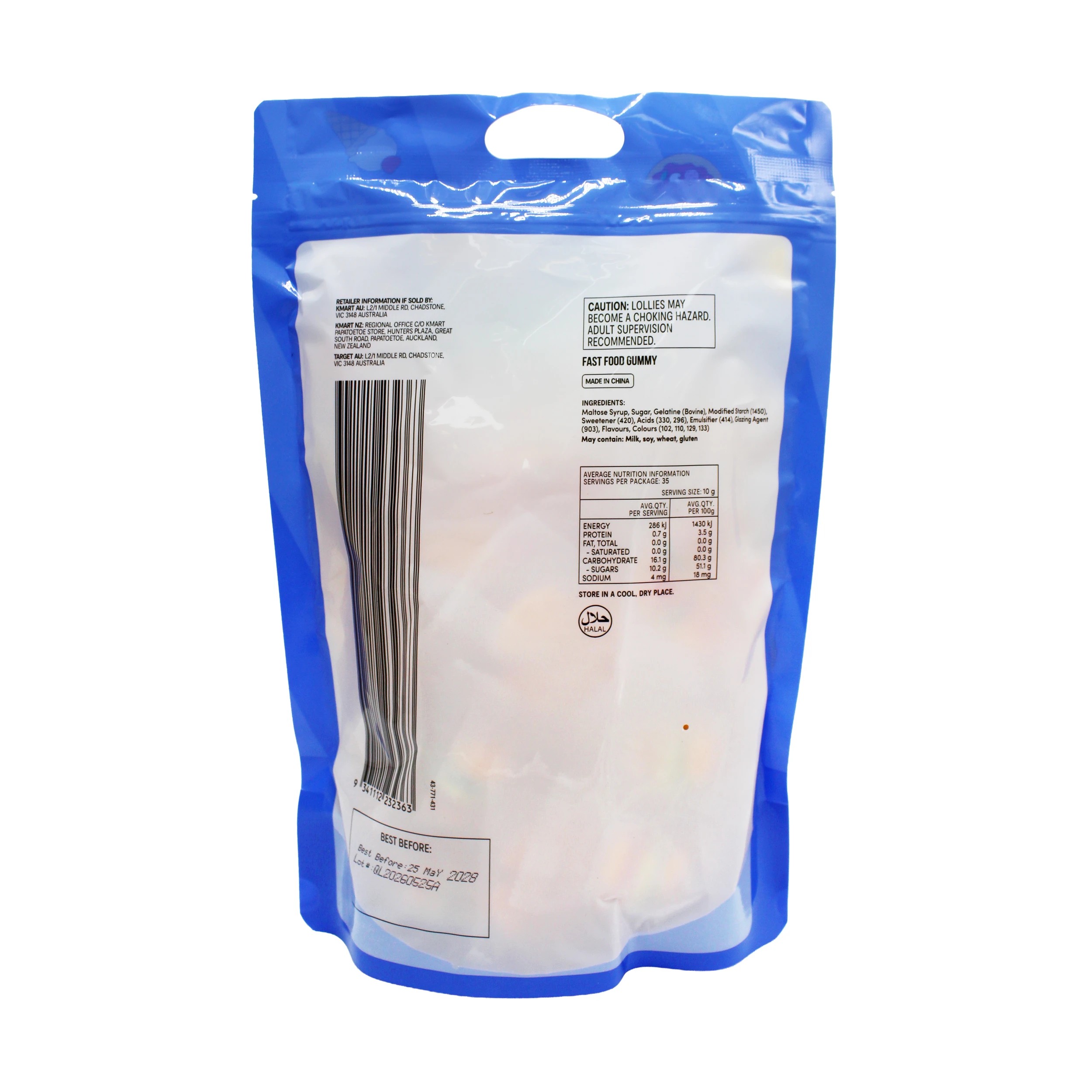 4 Fast Food Gummy Mega Share Pack 350g, 4 of 4