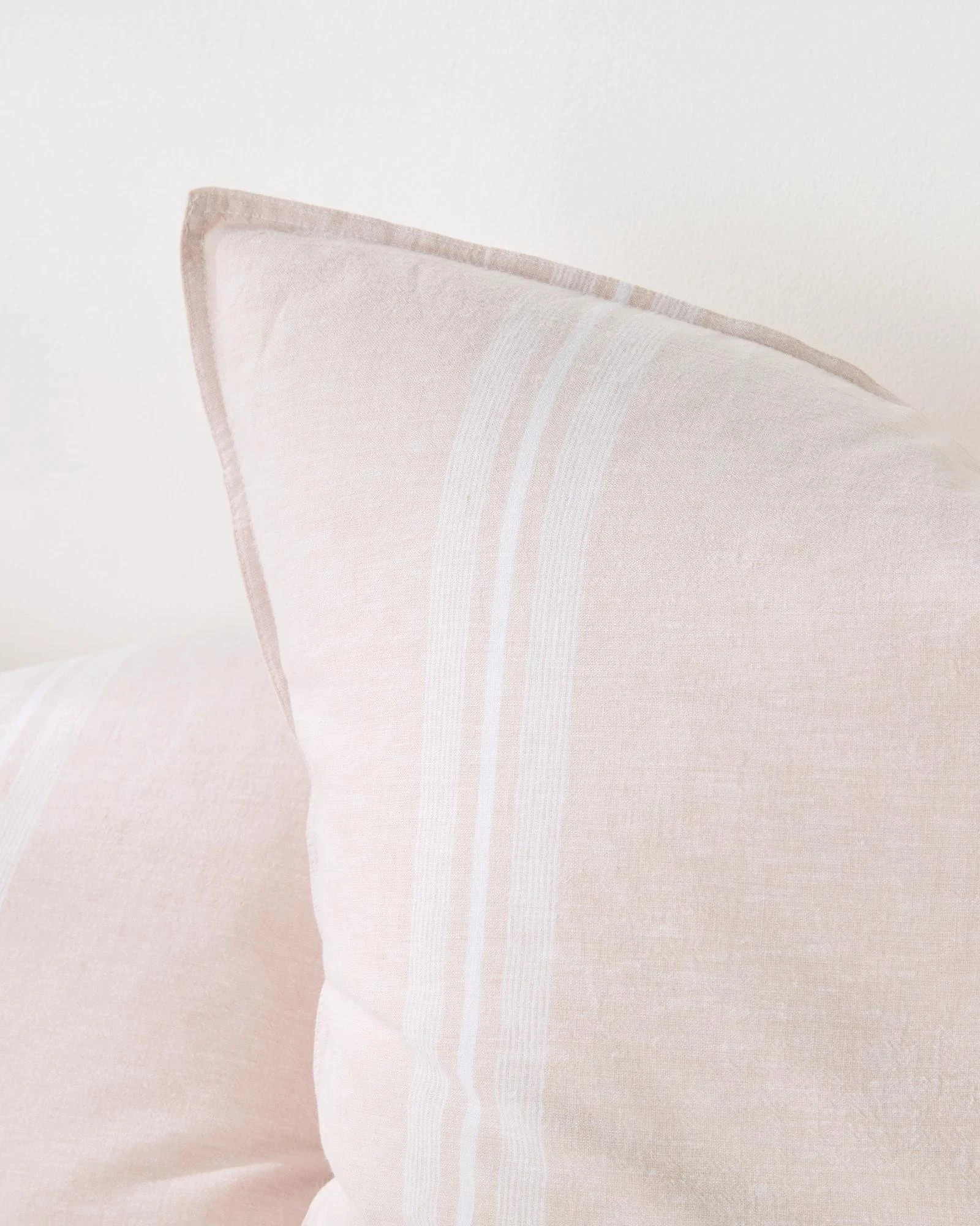 3 Target Rowie Stripe Linen/Cotton European Pillowcase - Queen Bed - Natural, 3 of 4