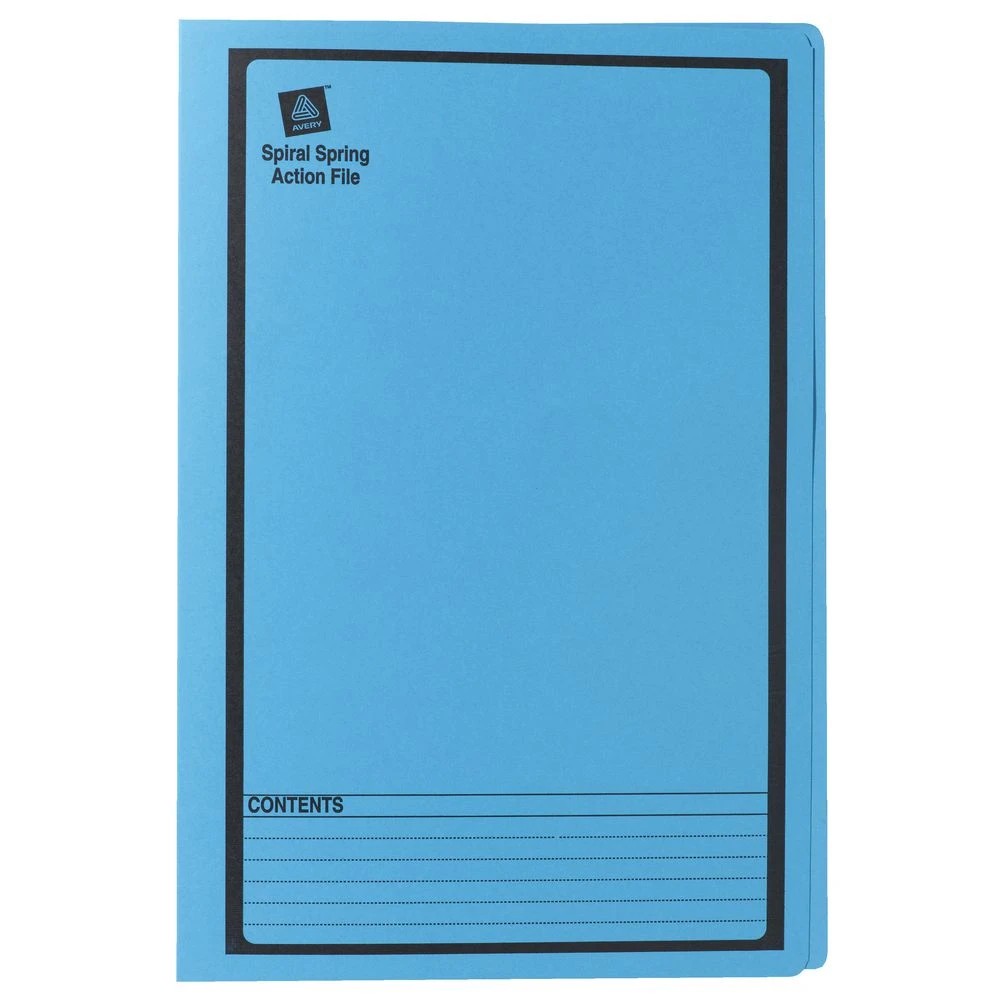 2 Avery Foolscap Spiral Spring File Blue, 2 of 6