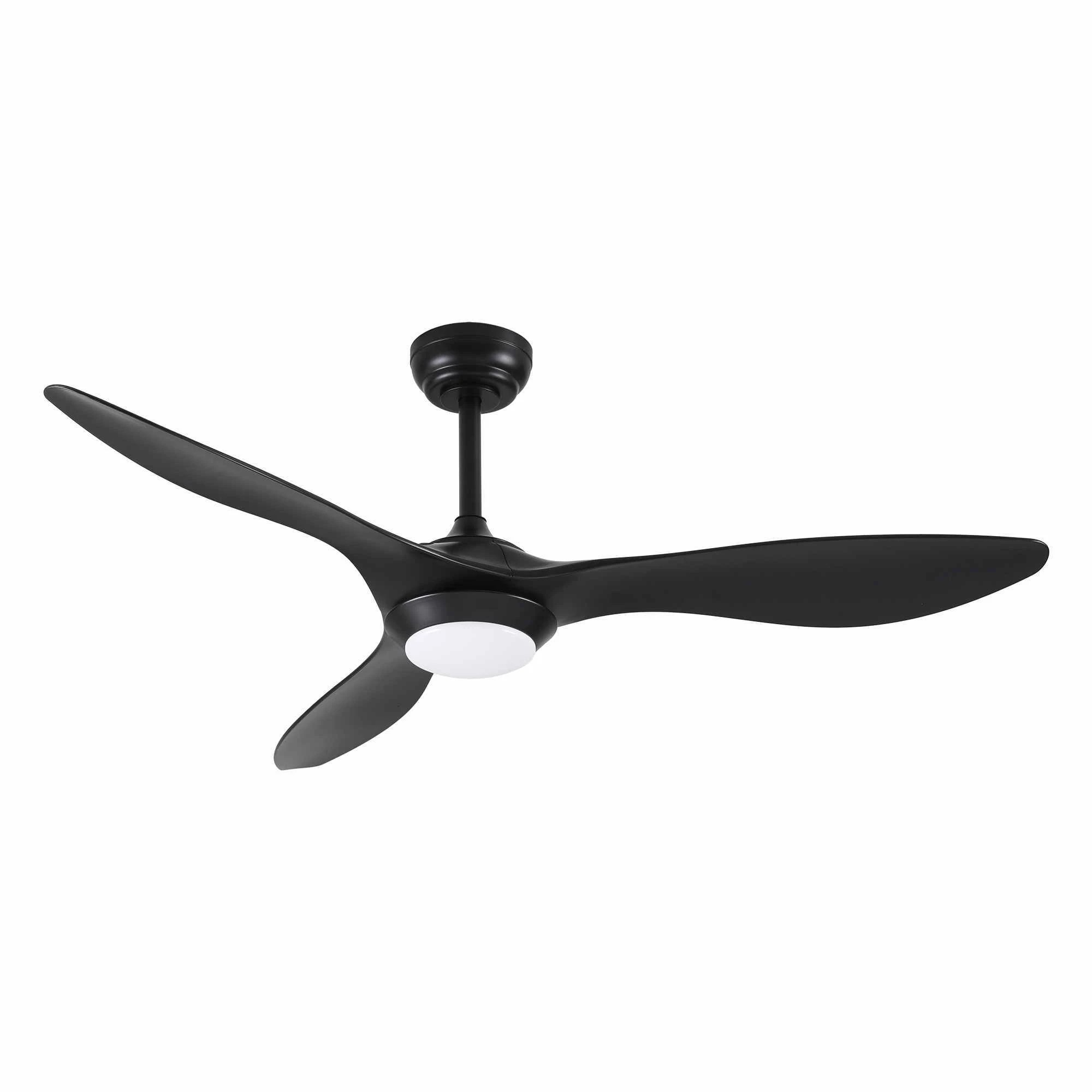1 Devanti 52'' Ceiling Fan DC Motor w/Light w/Remote - Black, 1 of 9