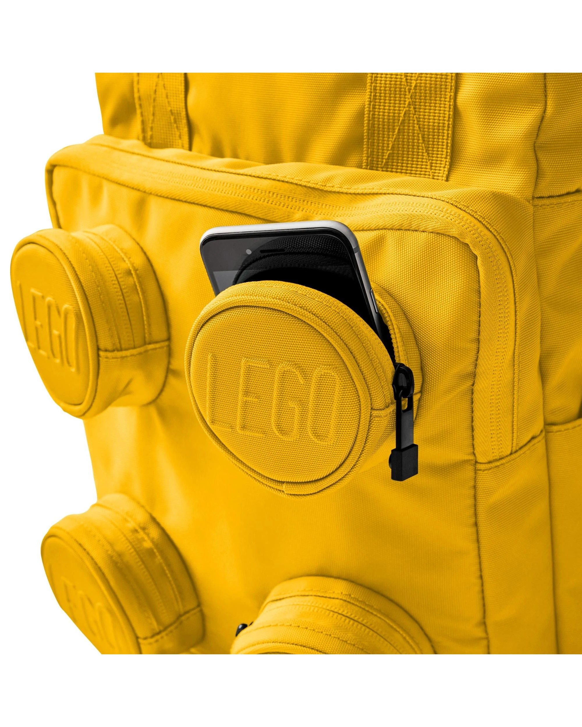 2 LEGO Brick 2x2 Bright Yellow Backpack, 2 of 6