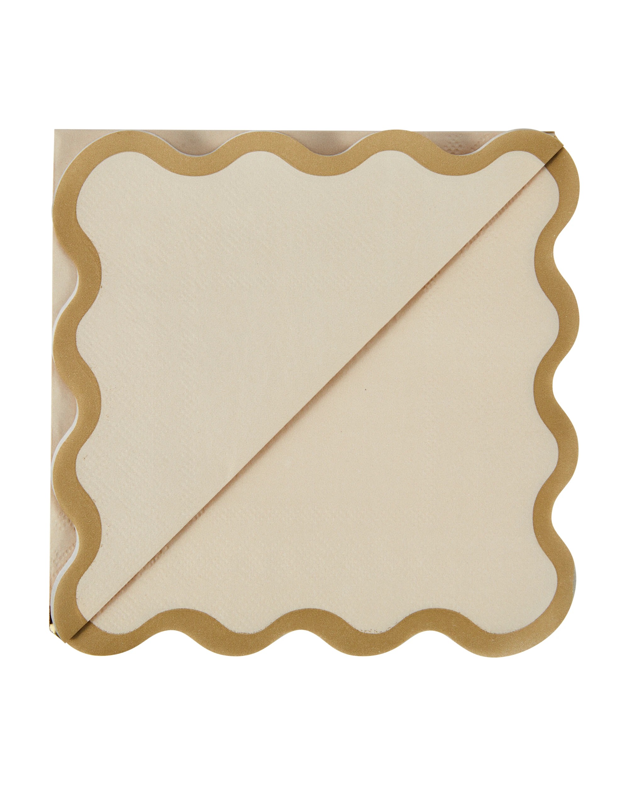 4 20 Piece Metallic Wavy Paper Napkins, 4 of 5