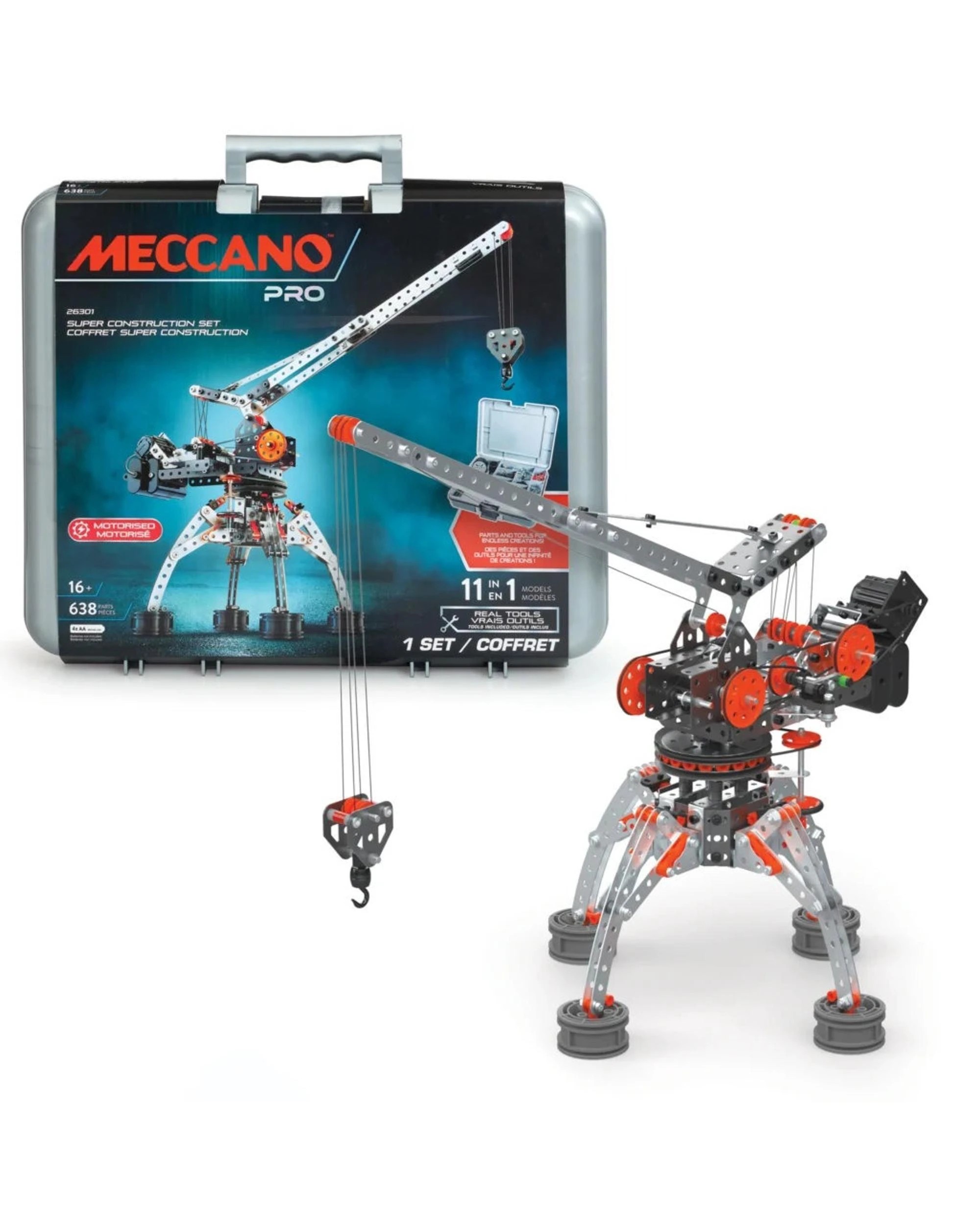 1 Meccano Pro 11-in-1 Super Construction Set Building Kit, 1 of 10