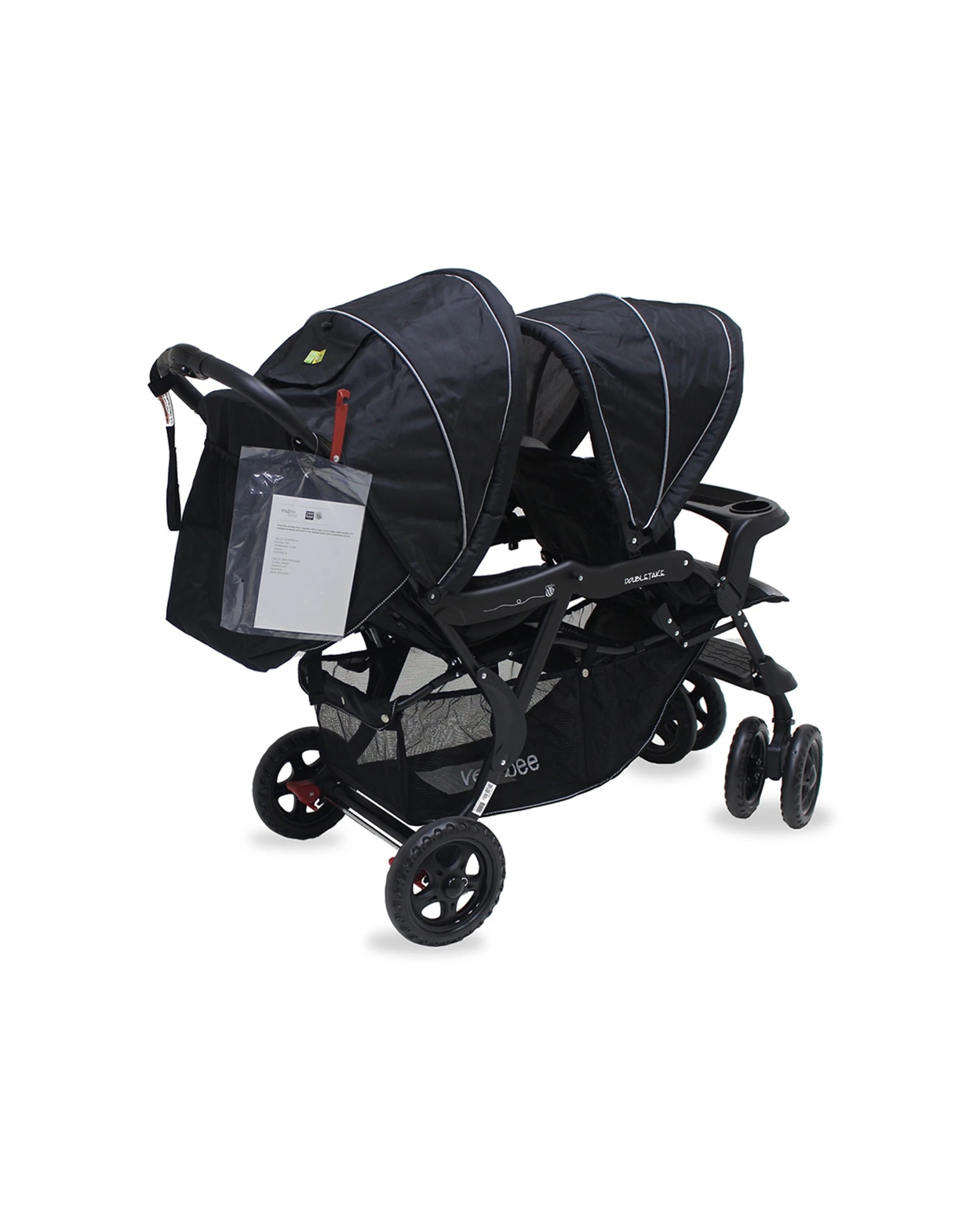 4 Vee Bee Doubletake Tandem Stroller Salt & Pepper - Multi, 4 of 9