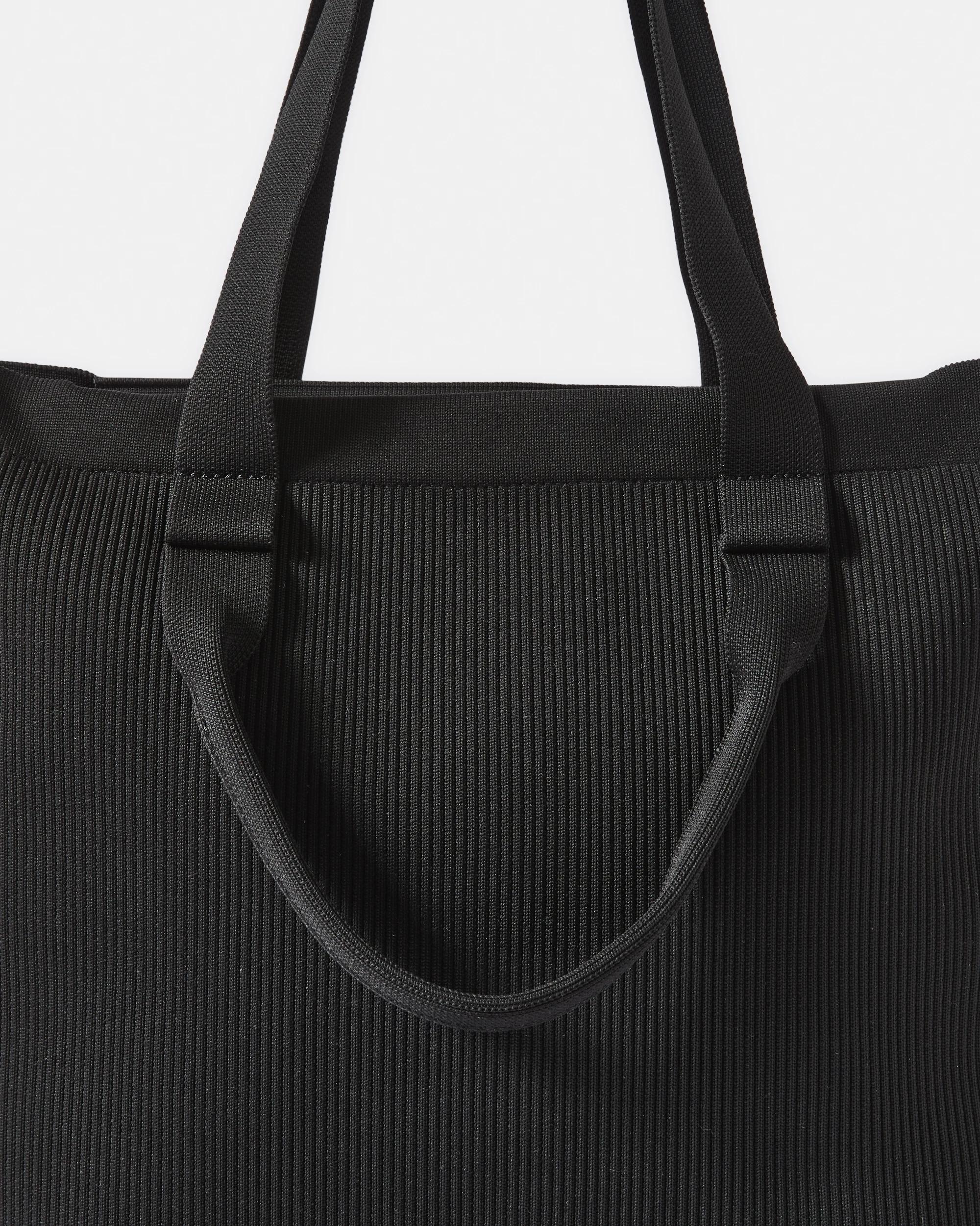 3 Knit Tote Bag Black, 3 of 5