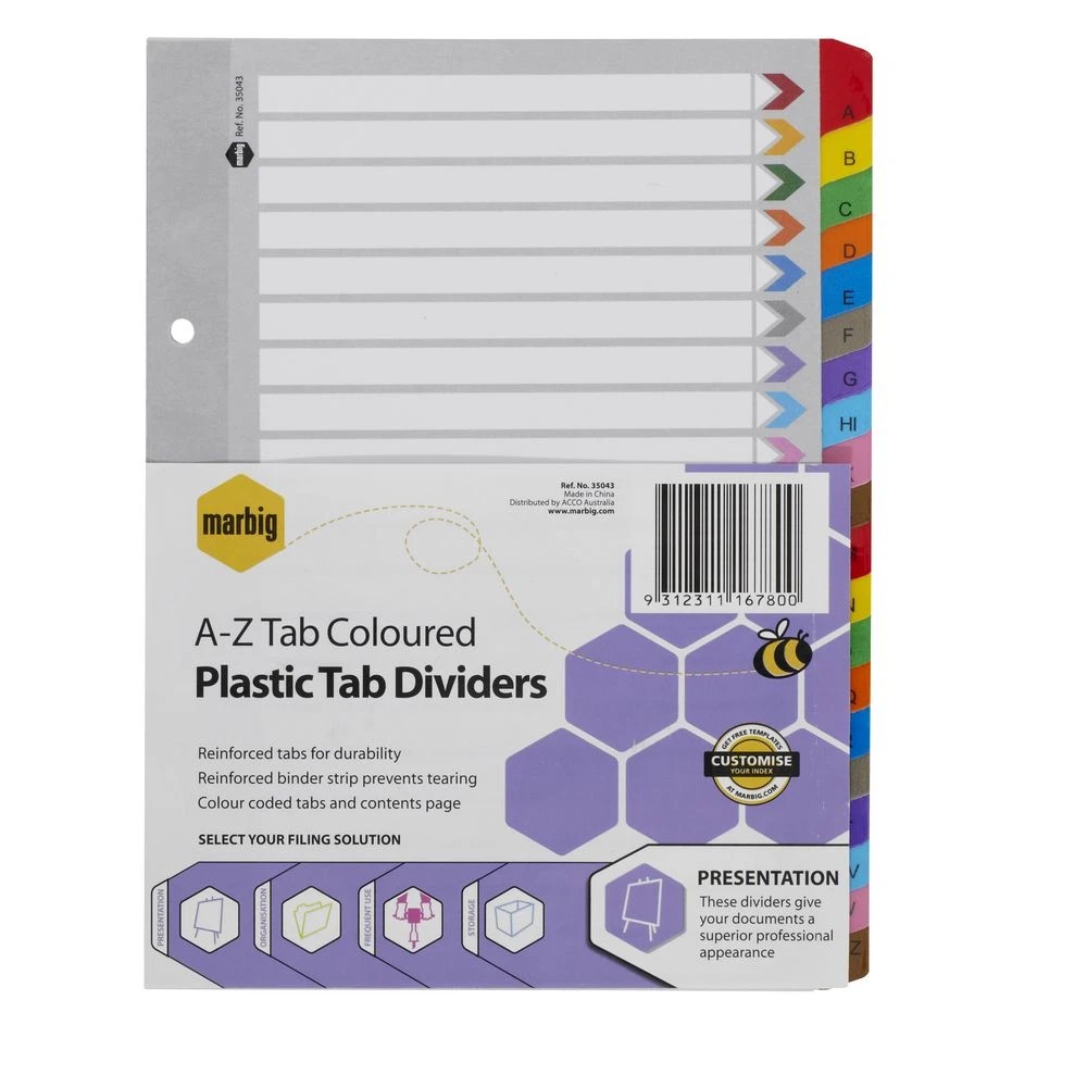 2 Marbig Reinforced A5 A-Z Tab Divider, 2 of 2
