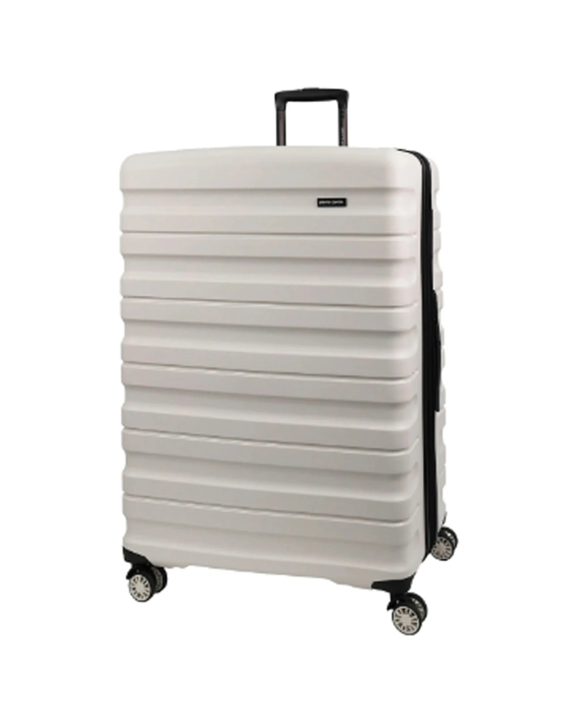 1 Pierre Cardin Hard Shell 4 Wheel Suitcase Medium 70cm TSA Lock Expandable Snow - White, 1 of 3