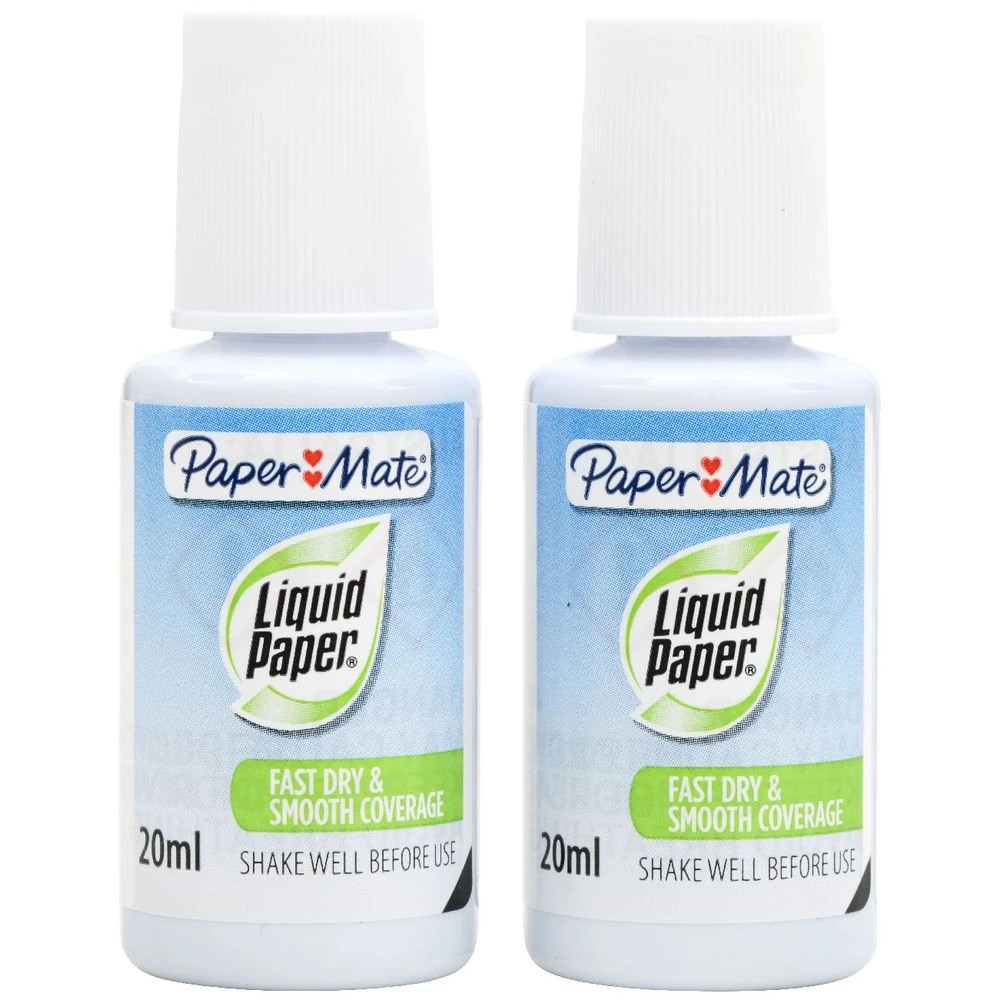 2 Liquid Paper Correction Bottle 20mL 2 Pack, 2 of 3