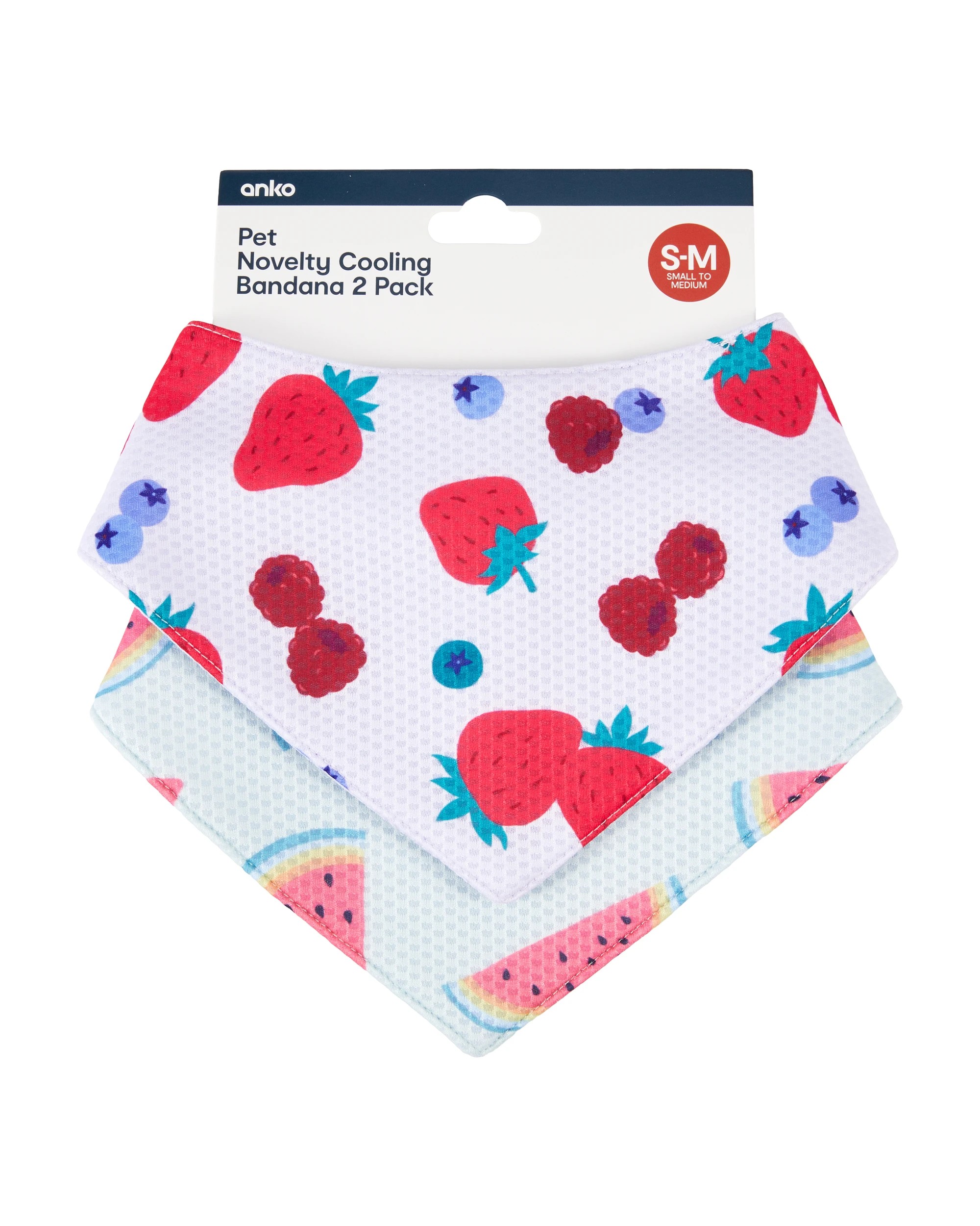 1 2 Pack Pet Novelty Cool Bandana - Small to Medium, 1 of 5