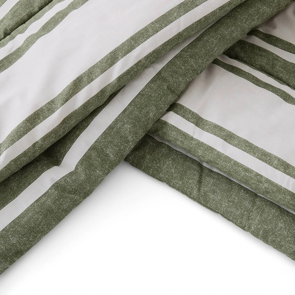 6 Eden Reversible Comforter Set - Double Bed, Green, 6 of 7