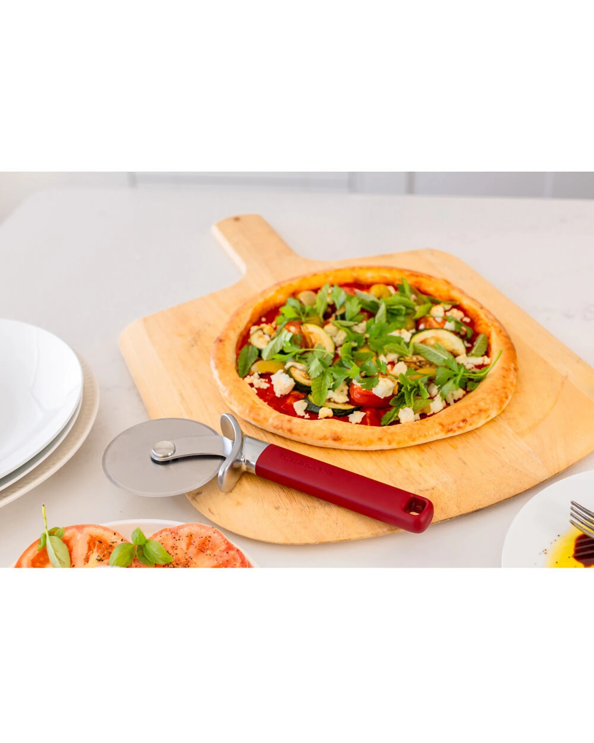 6 KitchenAid 2PK Classic Metal Pizza Wheel Cutter Finger Guard Ergonomic Handle Kitchen Utensil - Red, 6 of 6