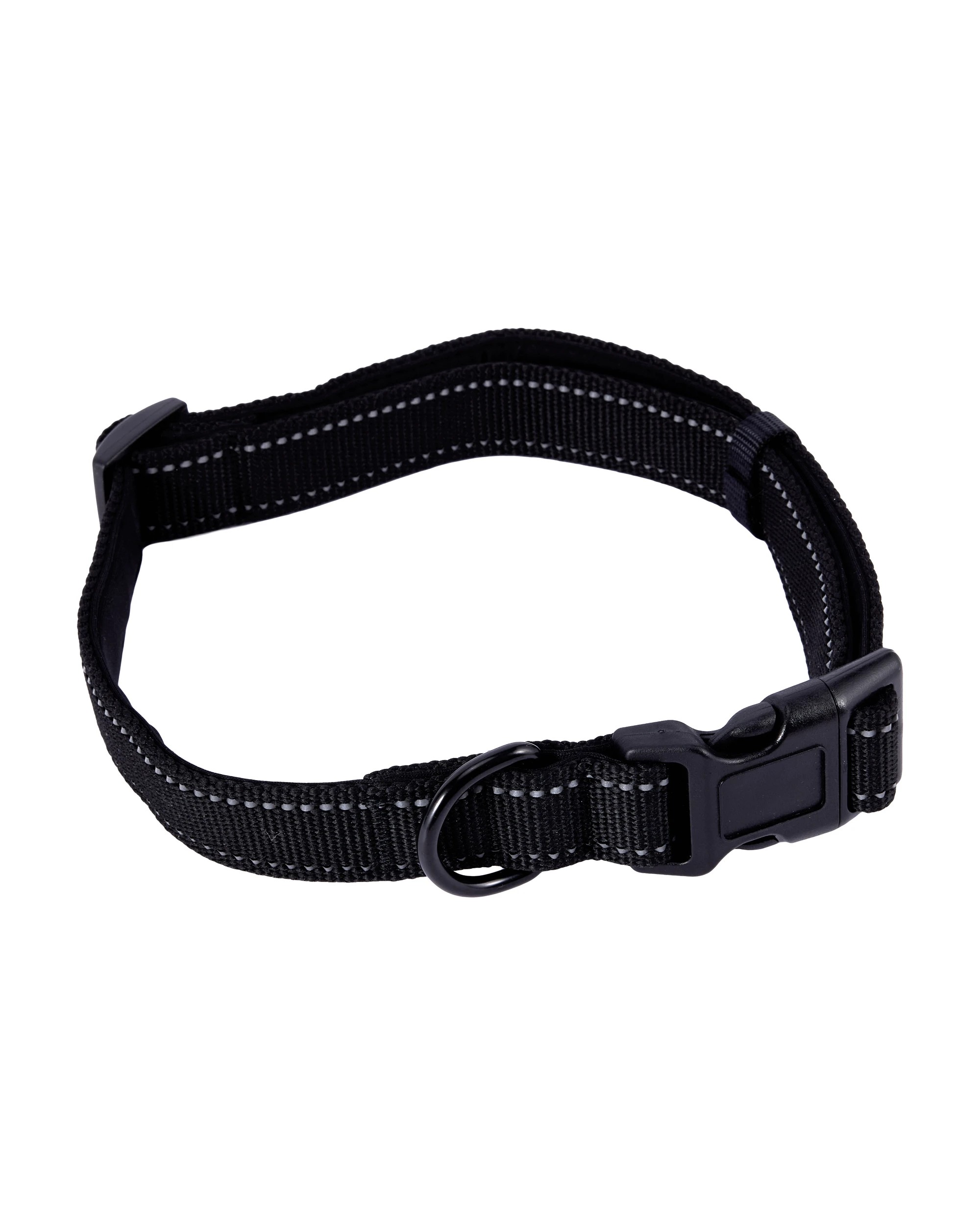 3 Black Reflective Collar and Lead Set - Large, 3 of 4