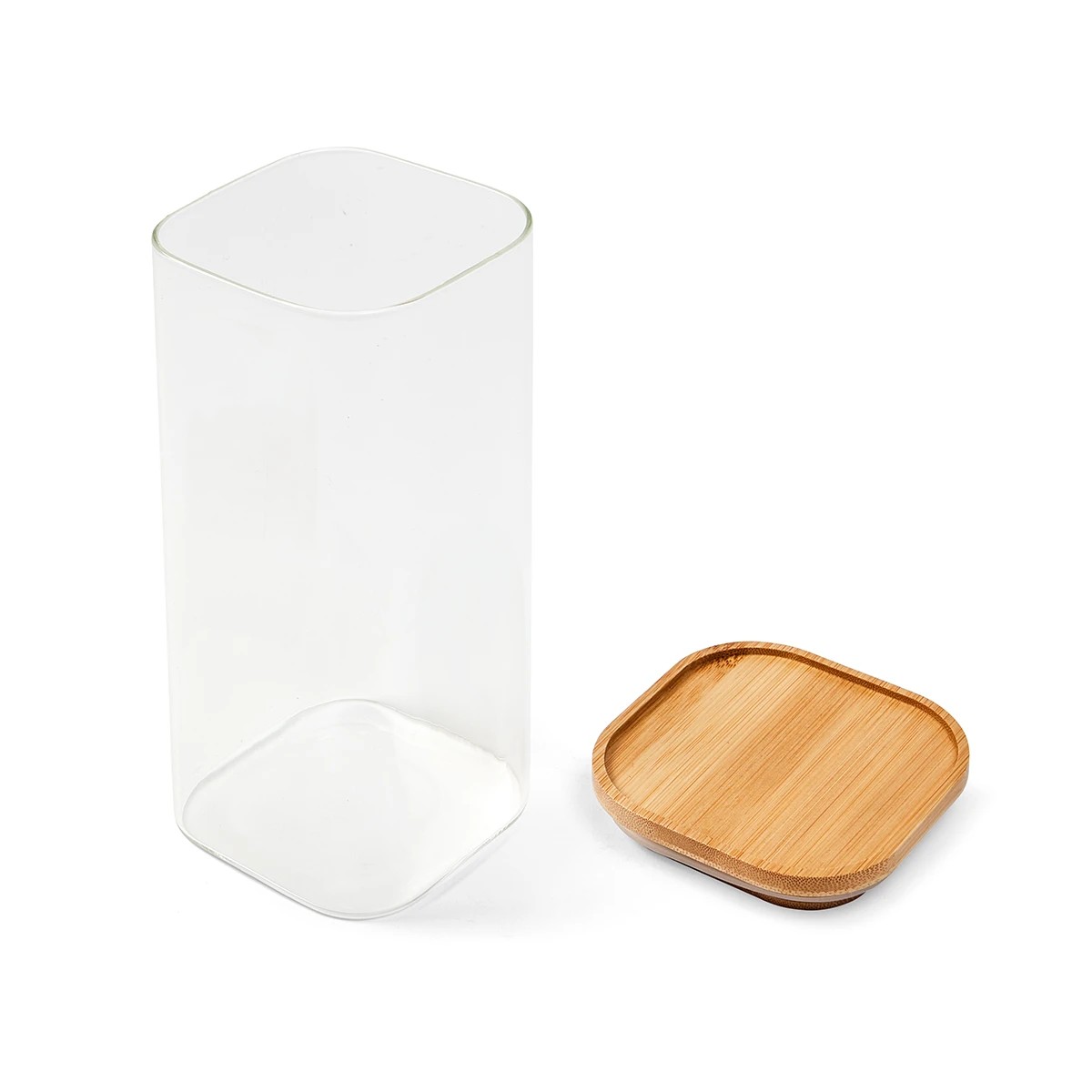 4 1.6L Glass Container with Bamboo Lid, 4 of 6