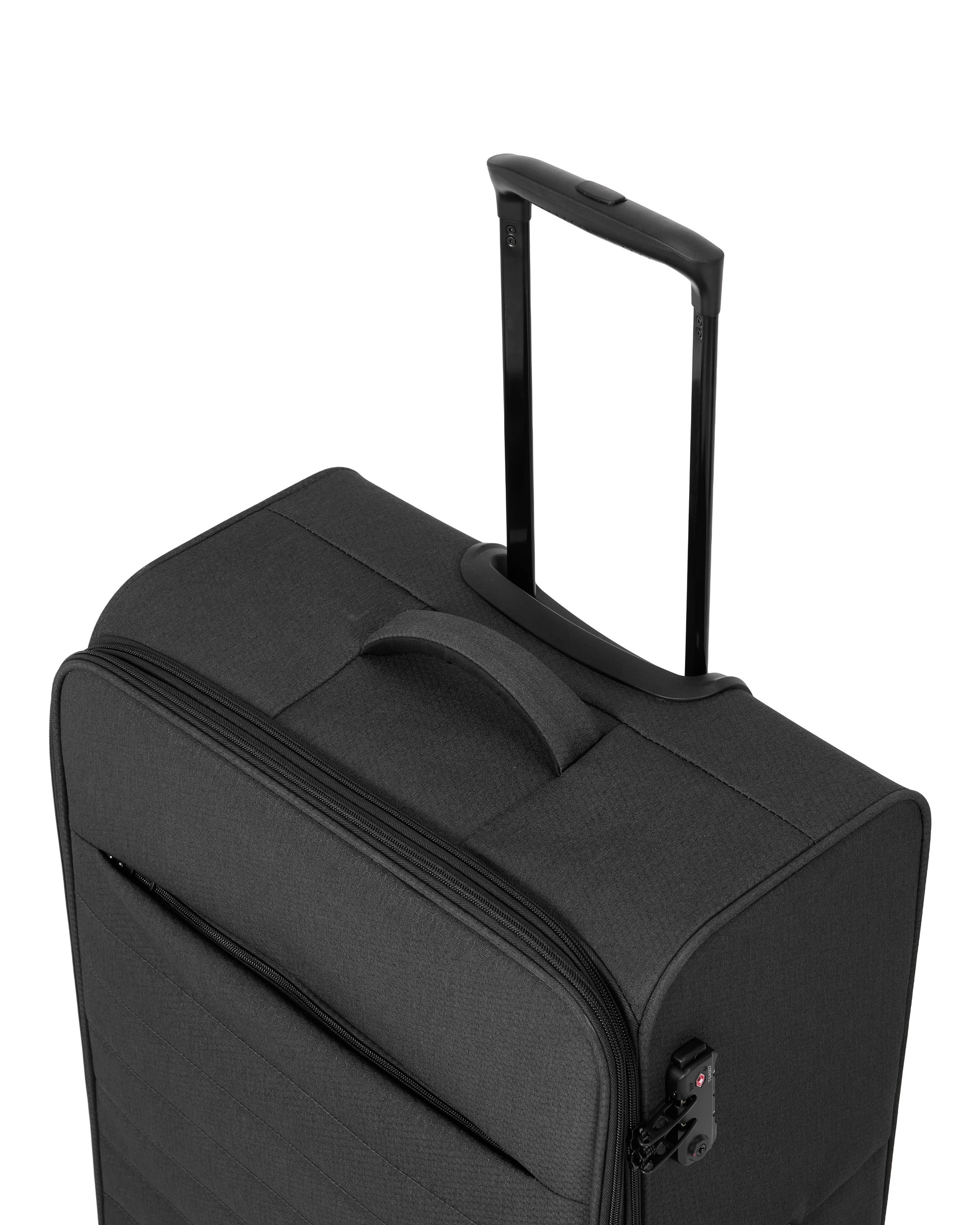 7 71cm 8 Wheels Lightweight Quilted Soft Case - Charcoal, 7 of 8